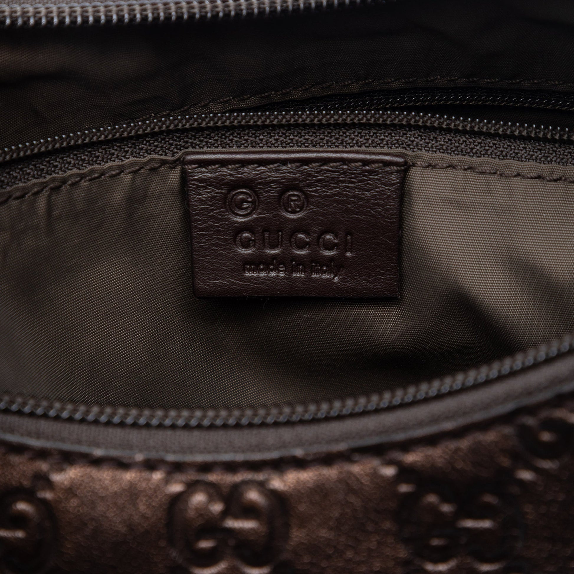 Metallic Guccissima Shoulder Bag