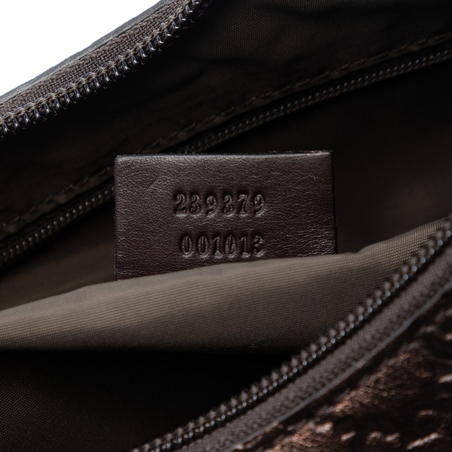 Metallic Guccissima Shoulder Bag