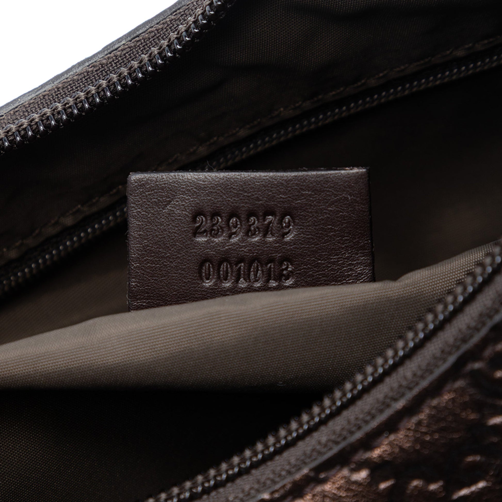 Metallic Guccissima Shoulder Bag