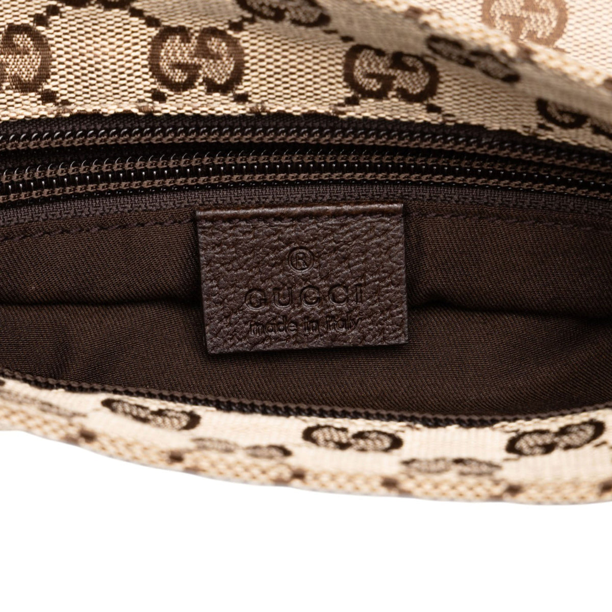 Gucci GG Canvas Web Crossbody — Beige