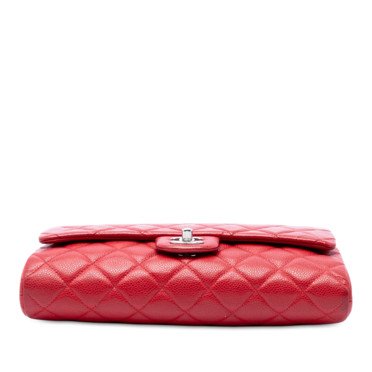 Chanel CC Quilted Caviar Flap Clutch with Chain