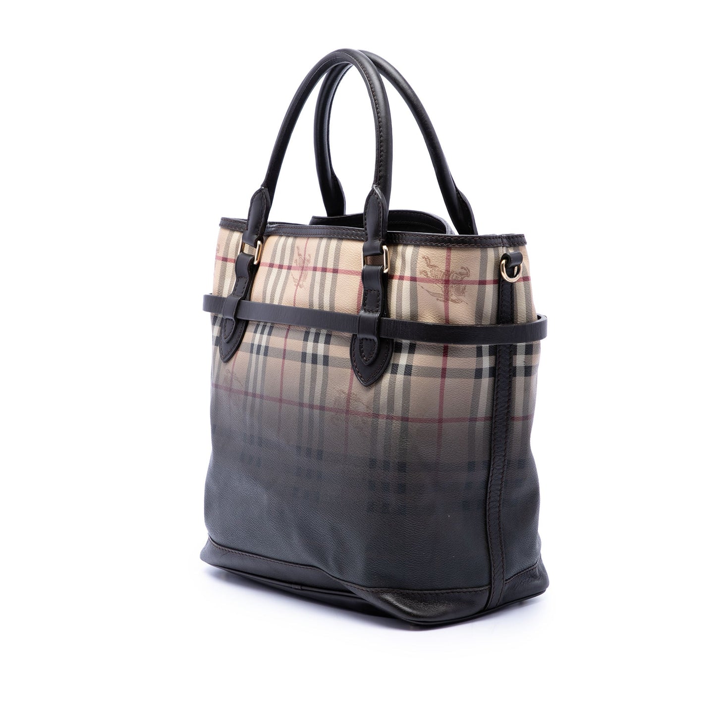 Burberry Haymarket Check Ombre Coated Canvas Liberton Satchel
