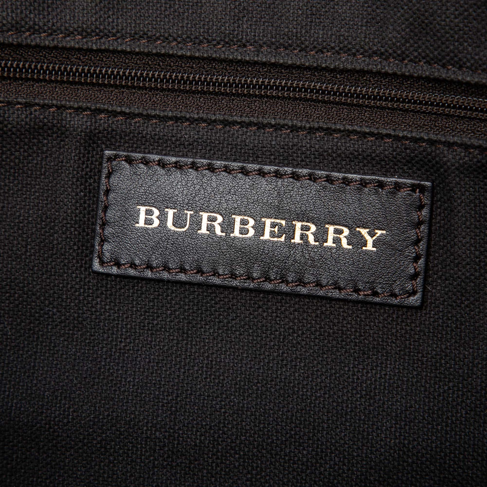 Burberry Haymarket Check Ombre Coated Canvas Liberton Satchel