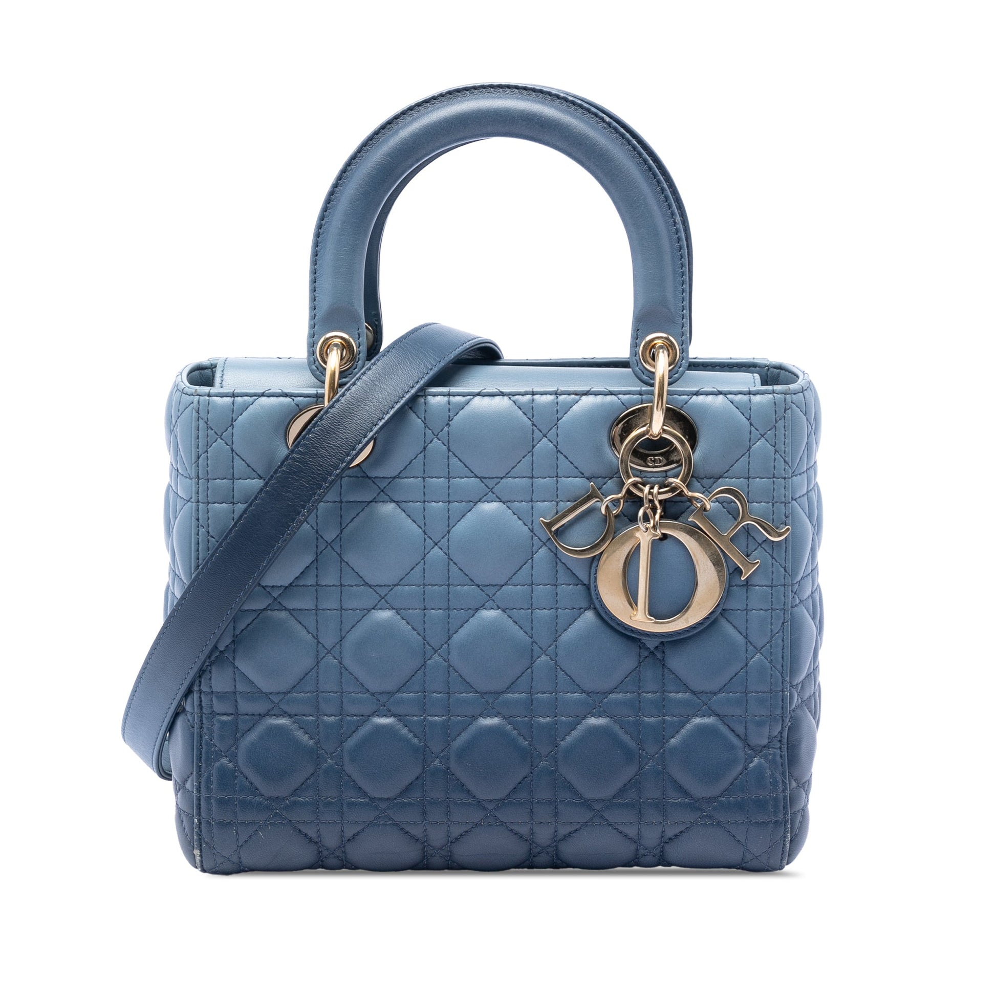 Dior Medium Ombre Lambskin Cannage Lady Dior