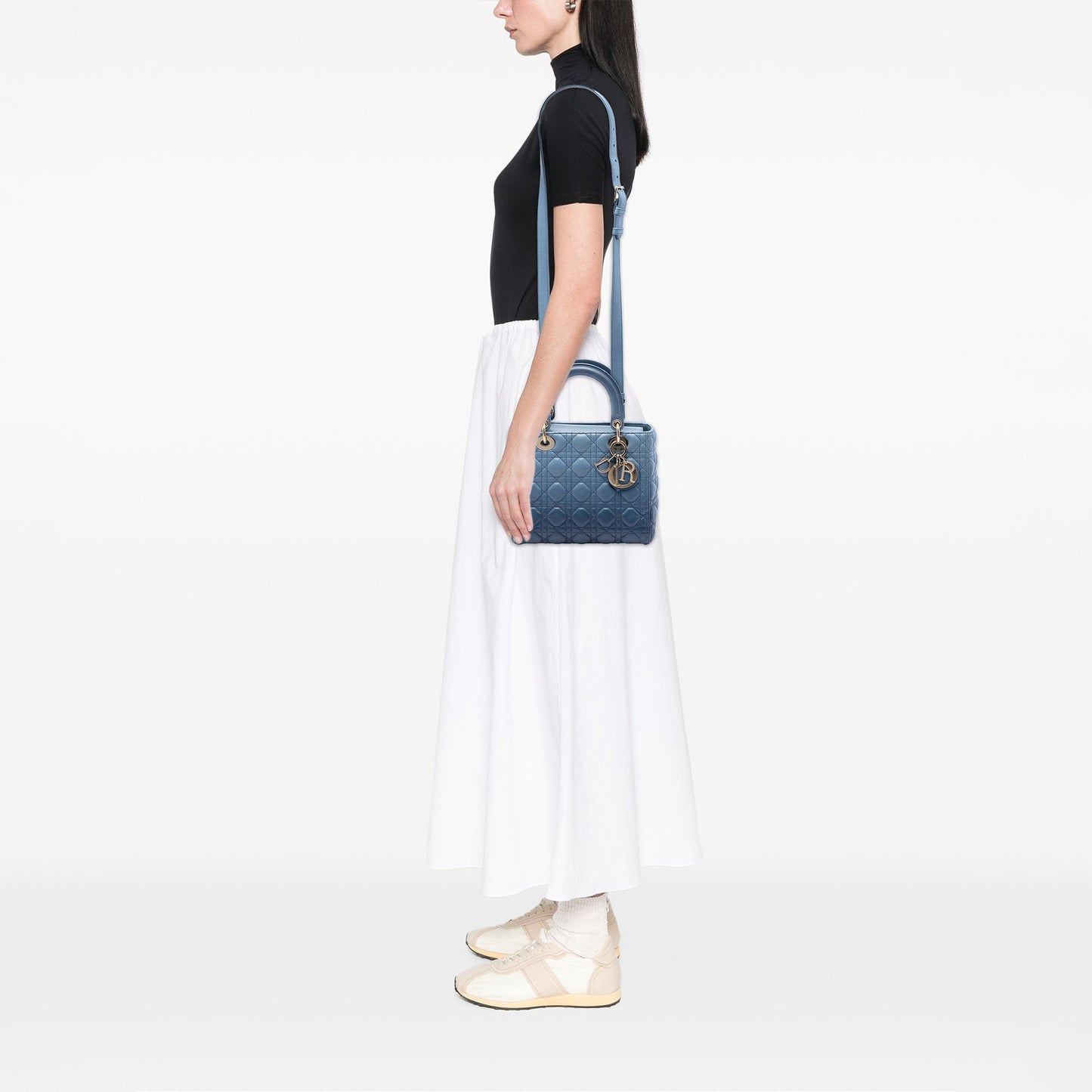 Dior Medium Ombre Lambskin Cannage Lady Dior
