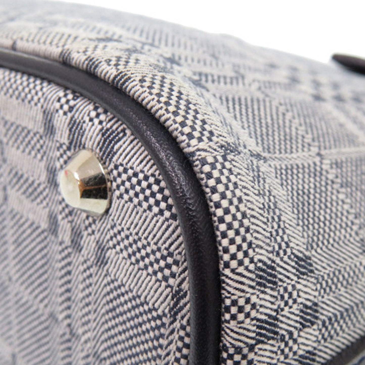 Tonal Check Canvas Tote