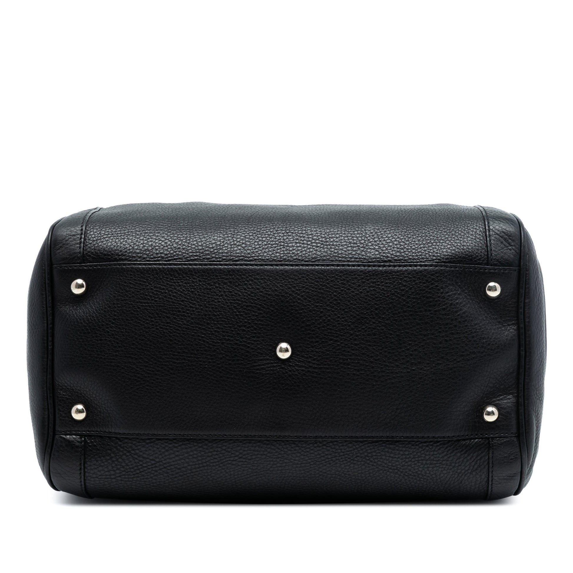 Gucci Medium Pebbled Calfskin Soho Boston Bag