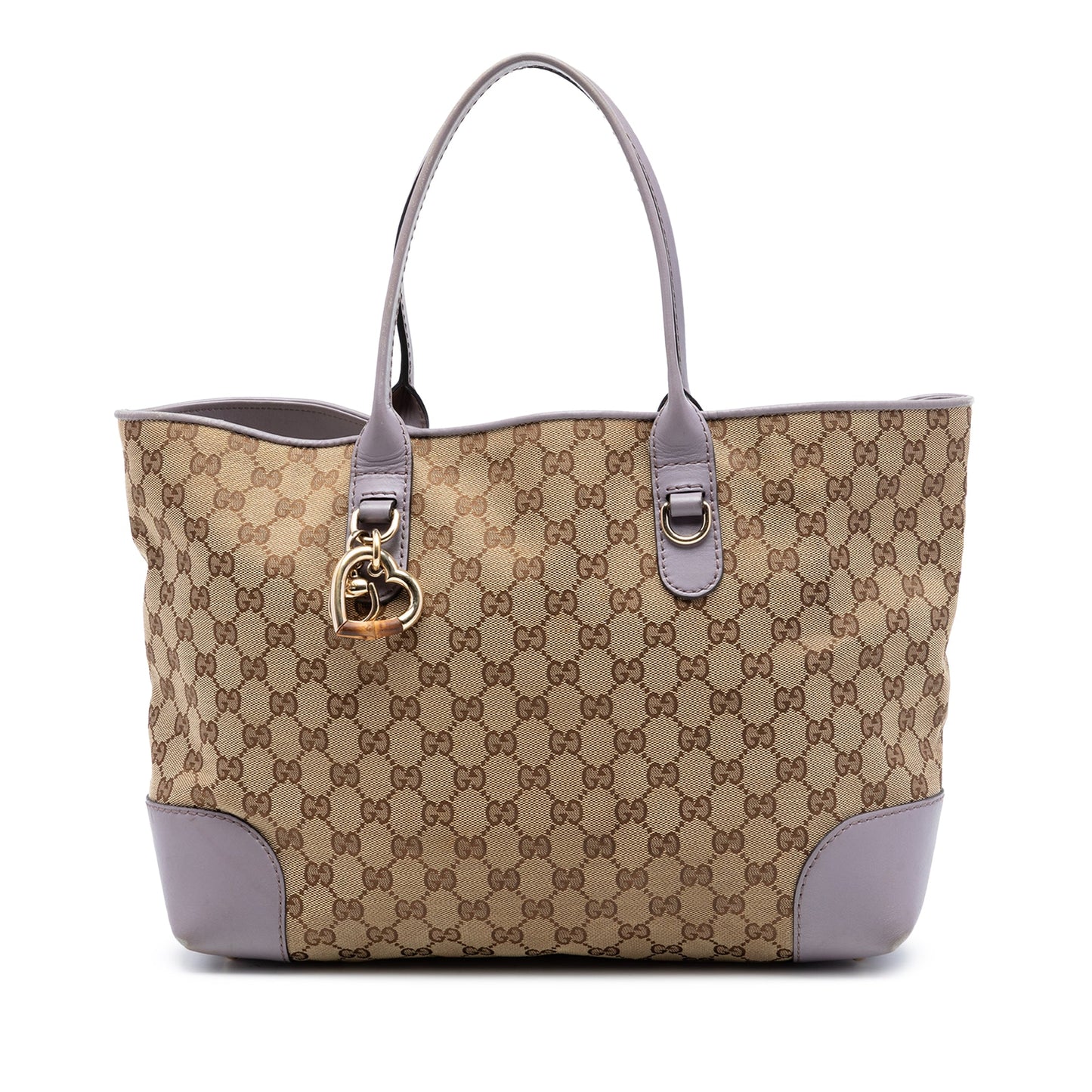 Gucci GG Canvas Heart Bit Tote