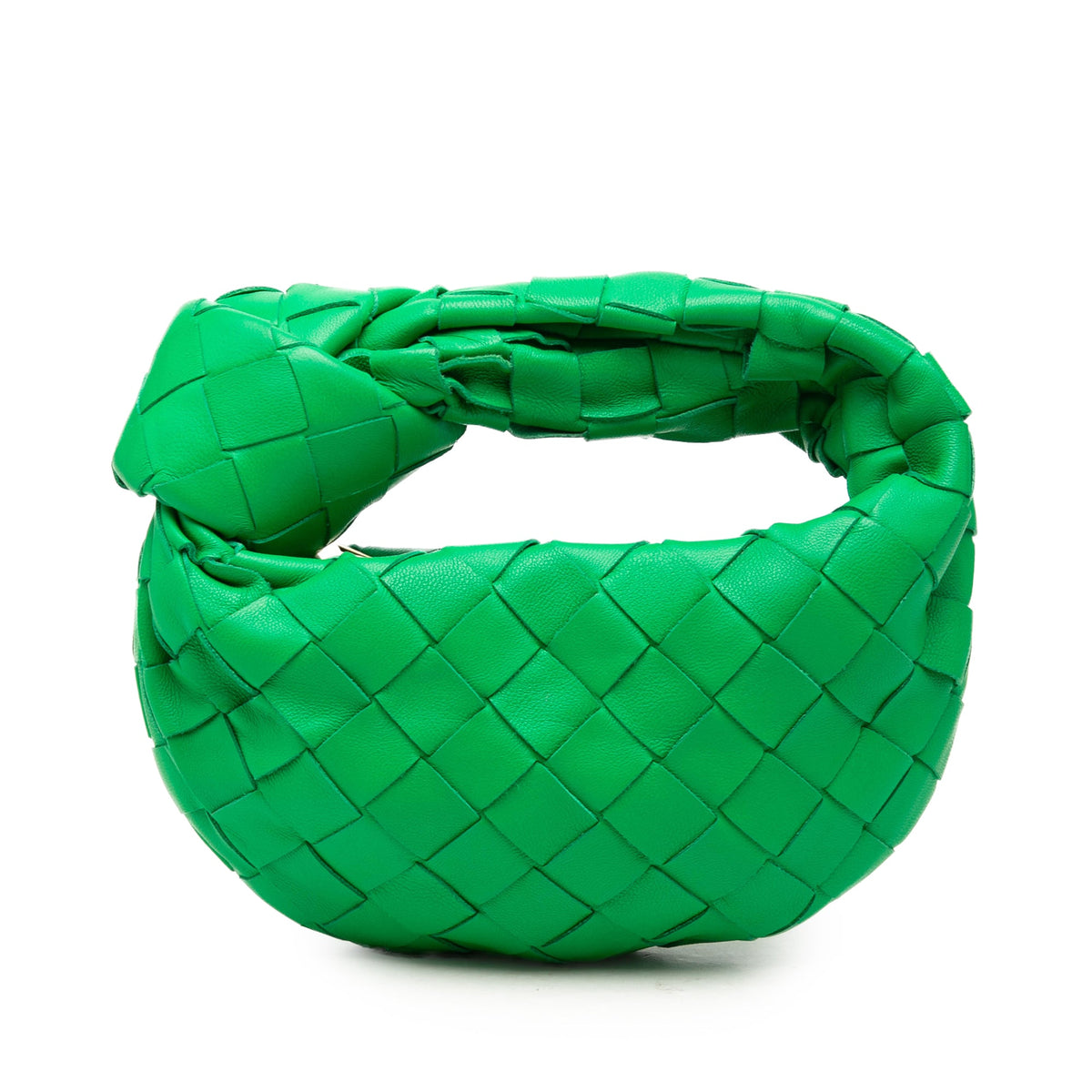 Bottega Veneta Candy Nappa Intrecciato Jodie — Green