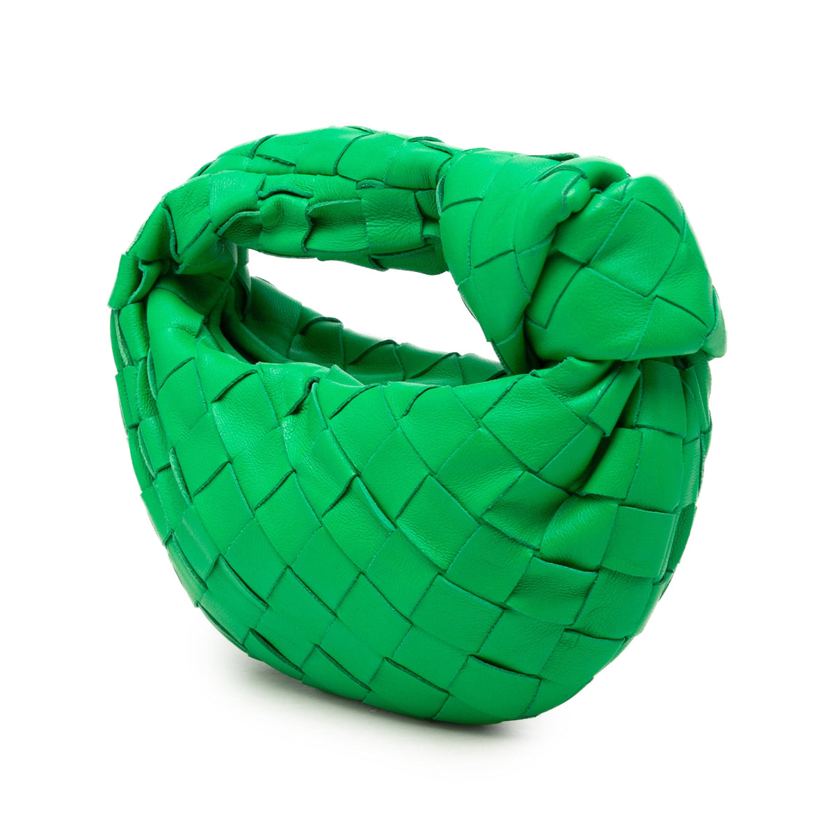 Bottega Veneta Candy Nappa Intrecciato Jodie — Green