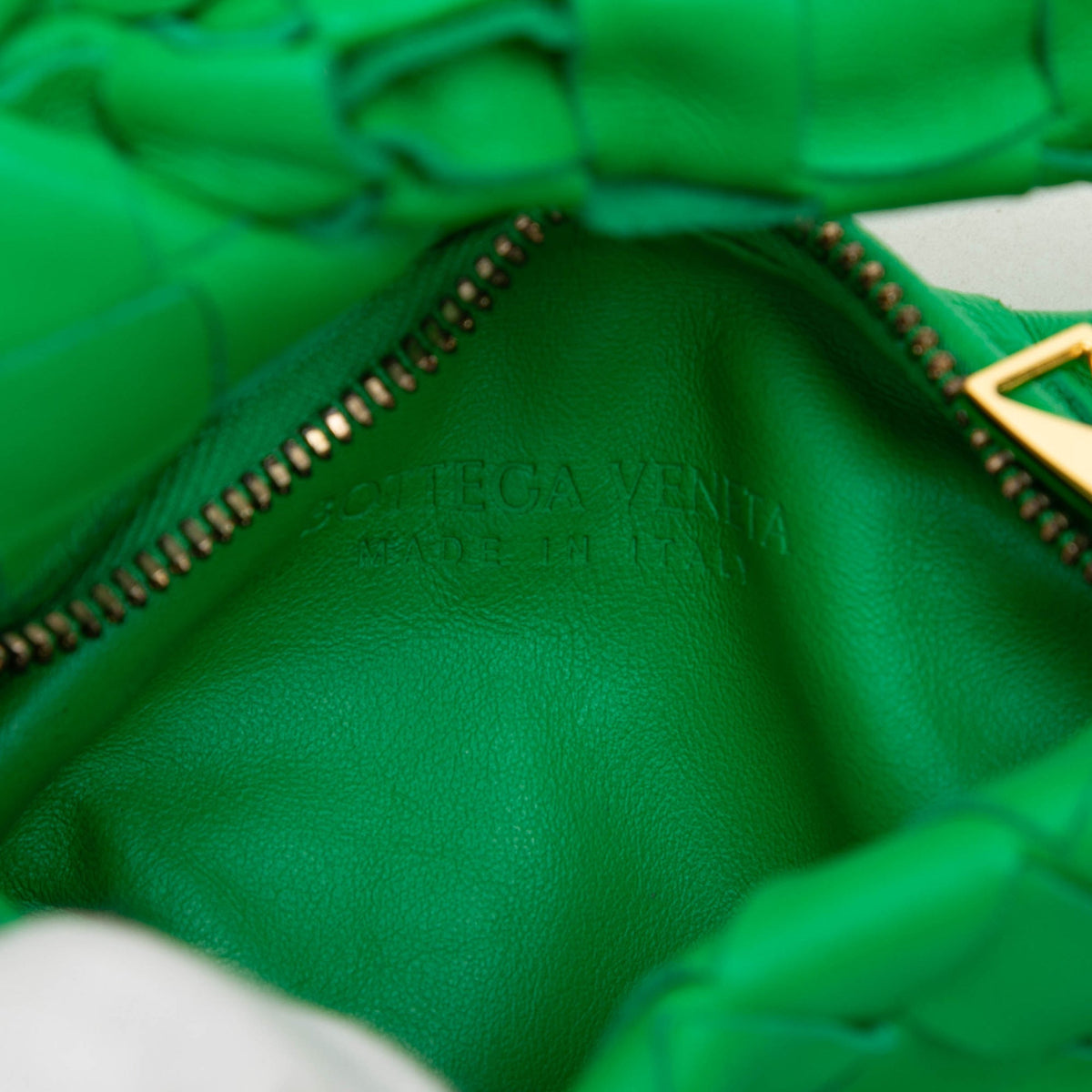 Bottega Veneta Candy Nappa Intrecciato Jodie — Green