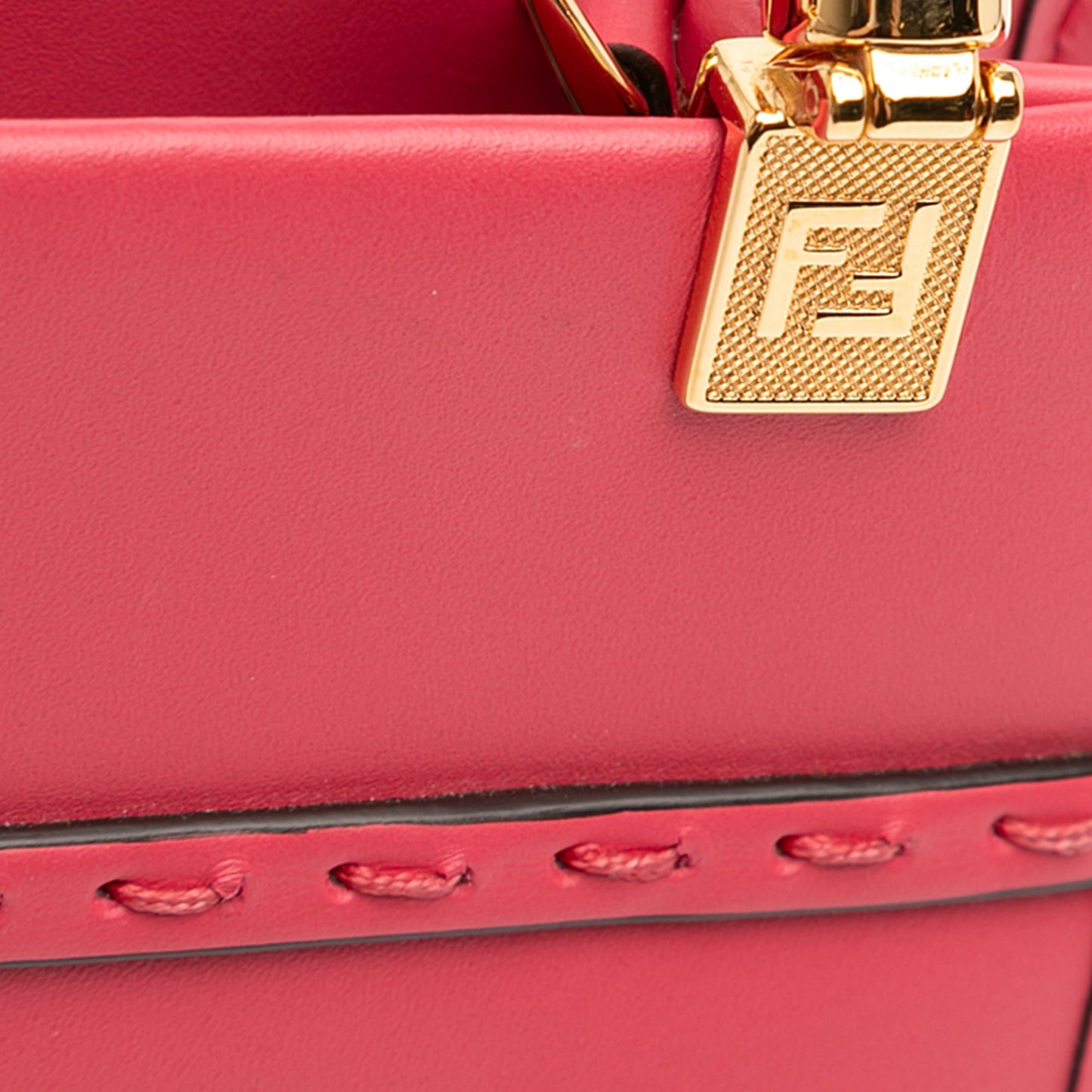 Fendi Mini Leather Sunshine Shopper Tote