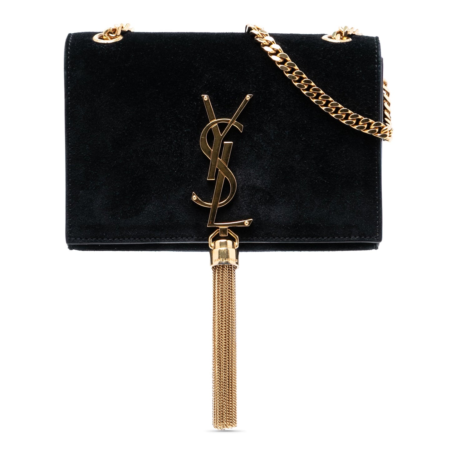 Small Suede Monogram Kate Tassel Crossbody