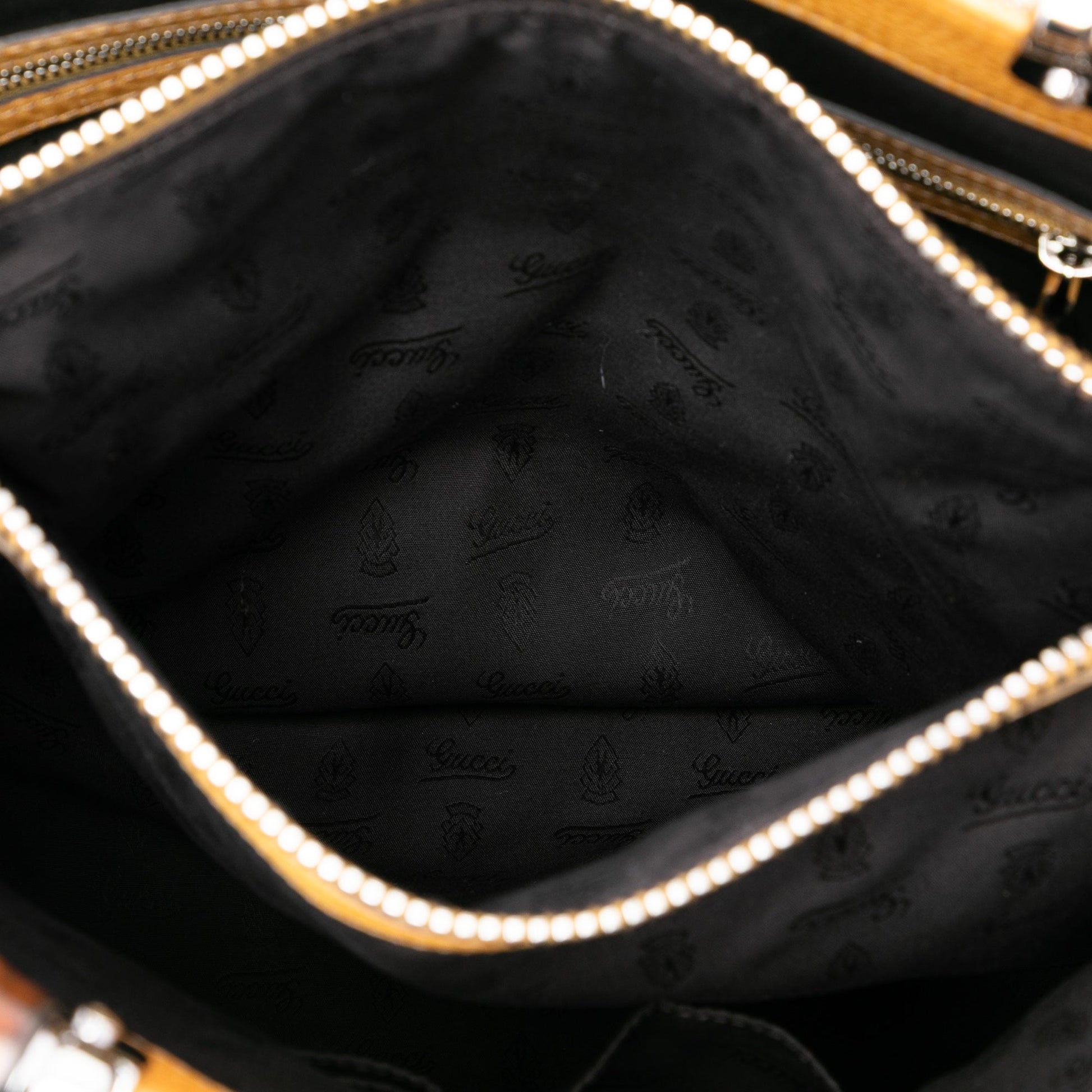 Gucci Large GG Canvas Bamboo Libeccio Tote