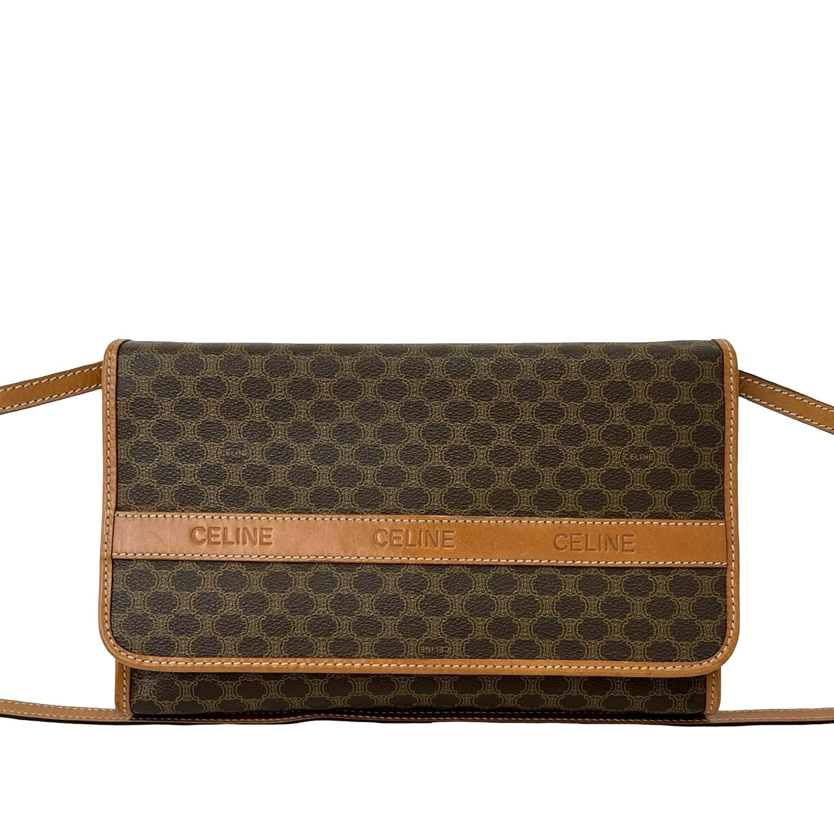 Celine Macadam Coated Canvas Blason Crossbody