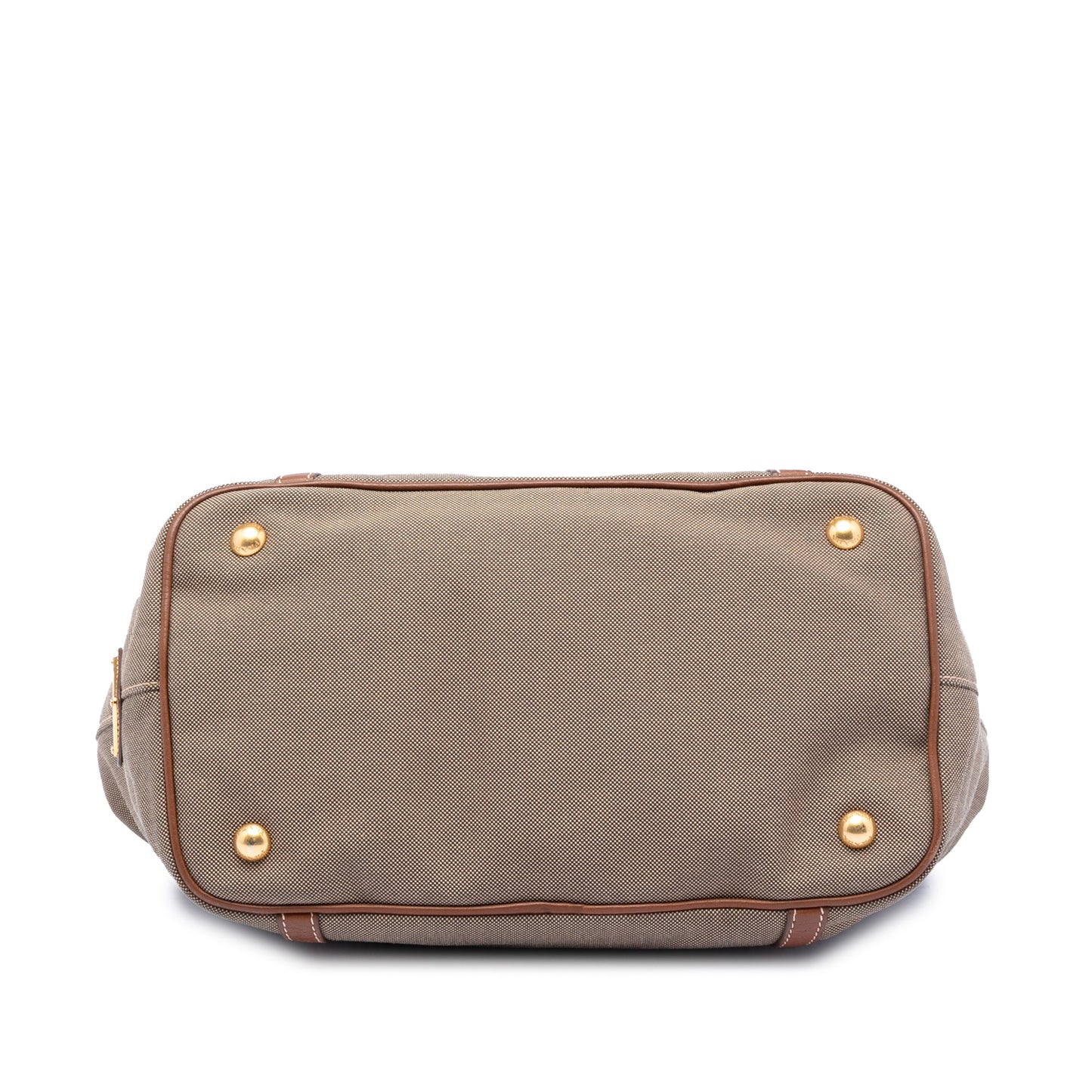 Prada Canvas Canapa Logo Bow Satchel