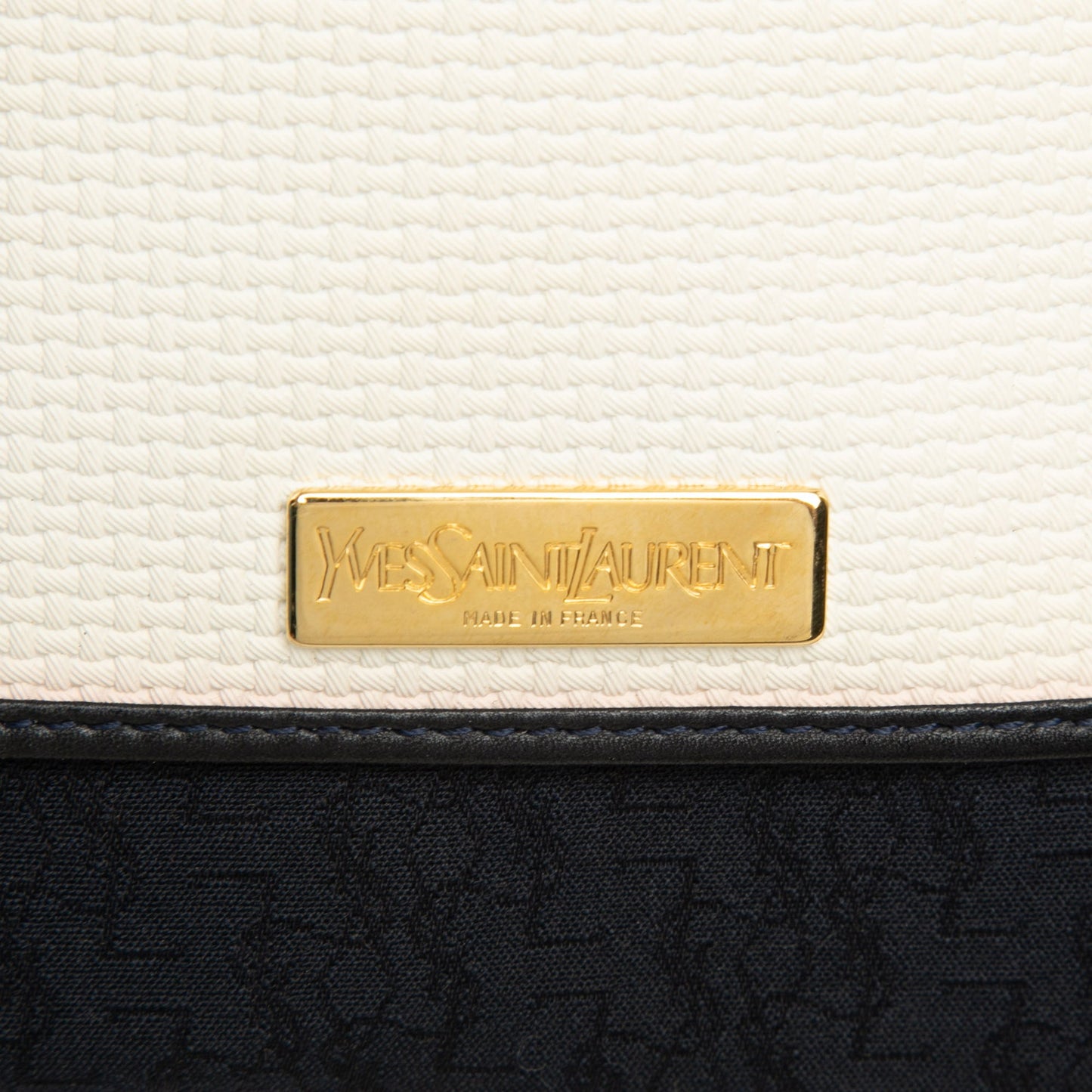 Saint Laurent Leather Trimmed Canvas Messenger Bag