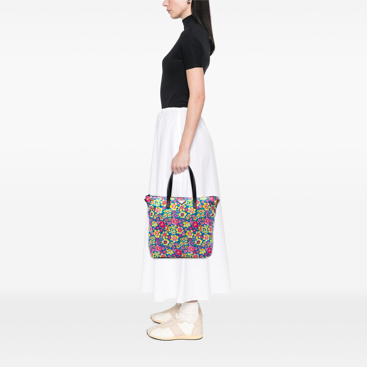 Prada Tessuto Stampato Satchel — Blue
