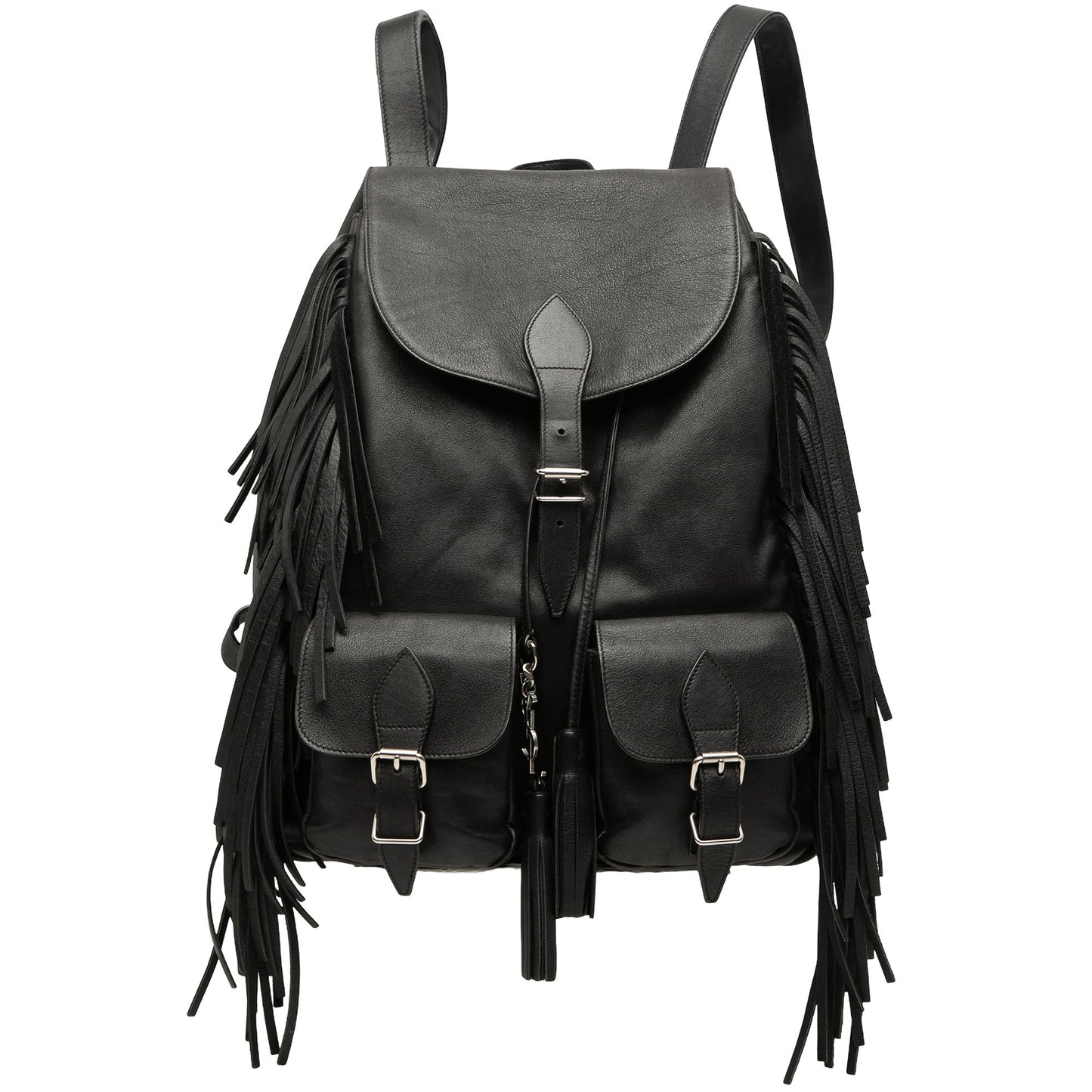 Saint Laurent Calfskin Fringe Festival Backpack