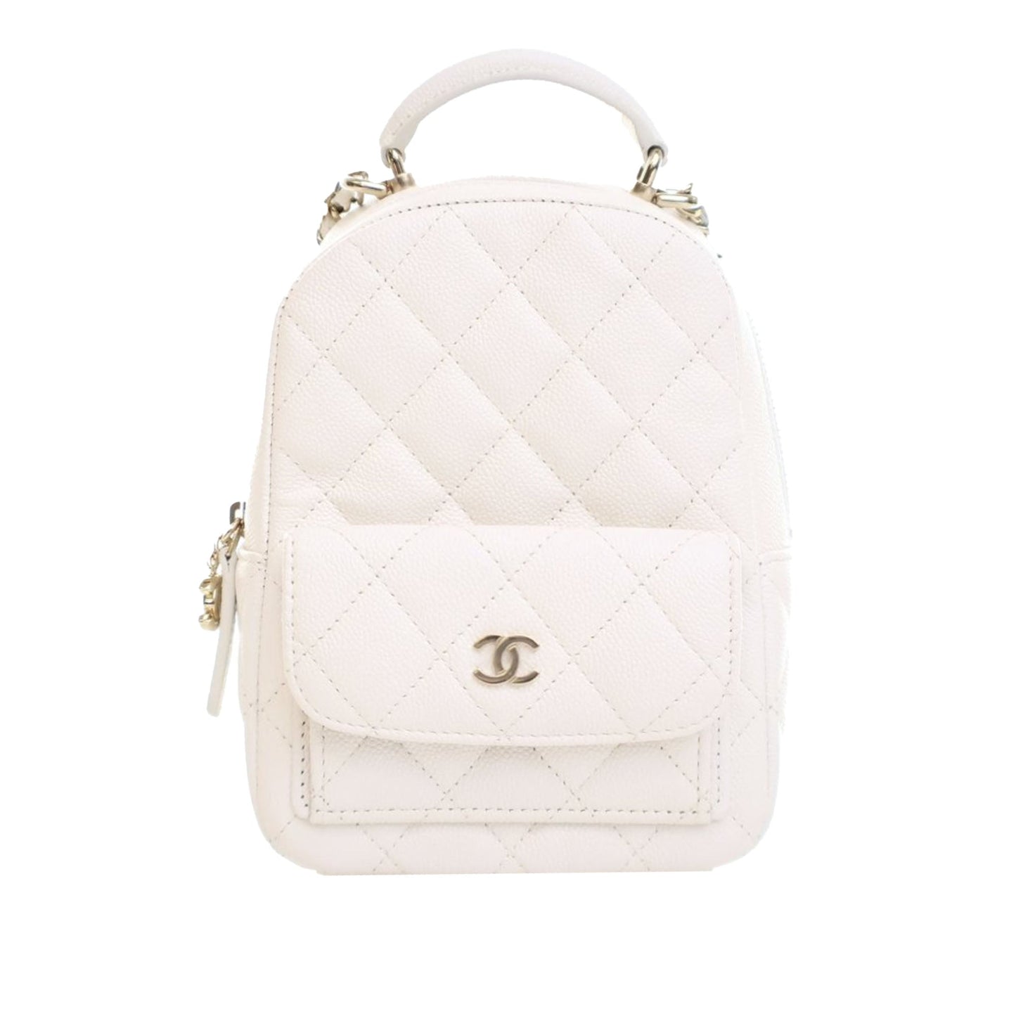 Chanel Mini CC Quilted Caviar Backpack