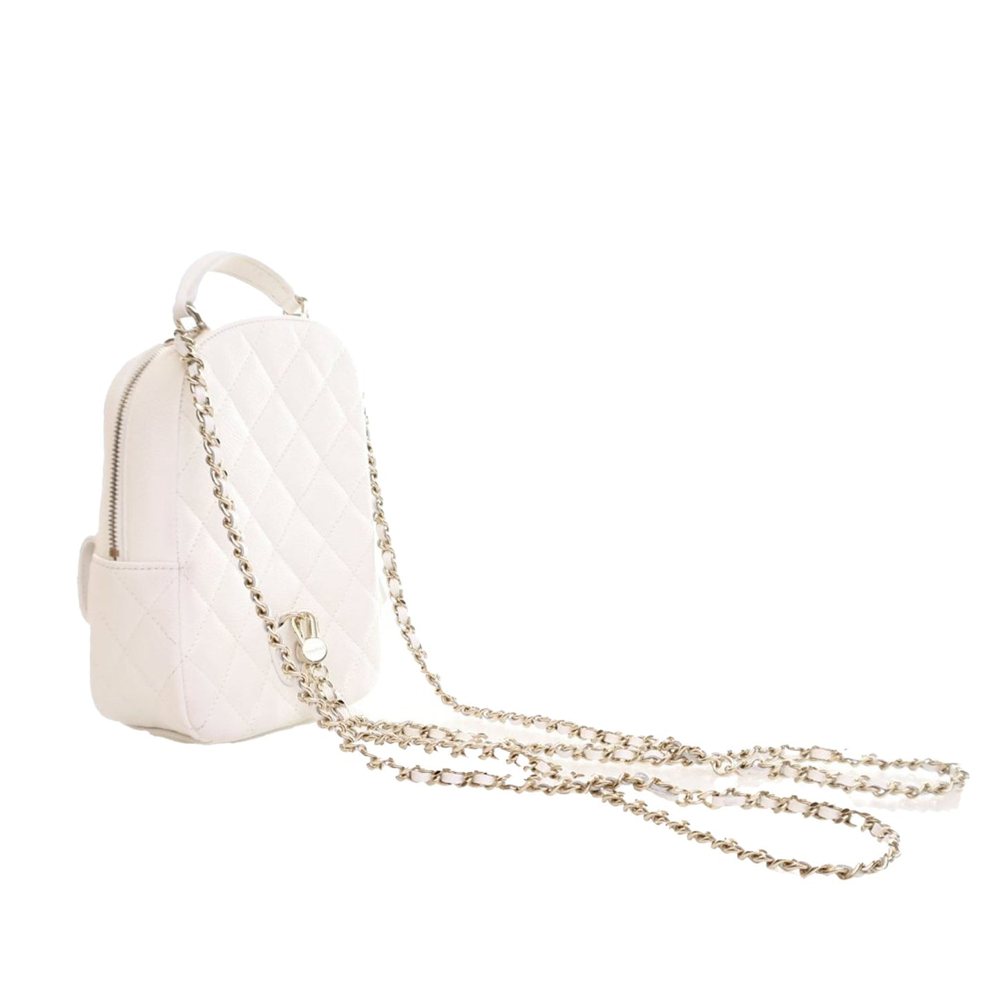 Chanel Mini CC Quilted Caviar Backpack