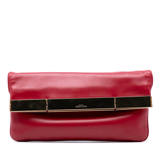 Saint Laurent Smooth Calfskin Courtney Flap Clutch