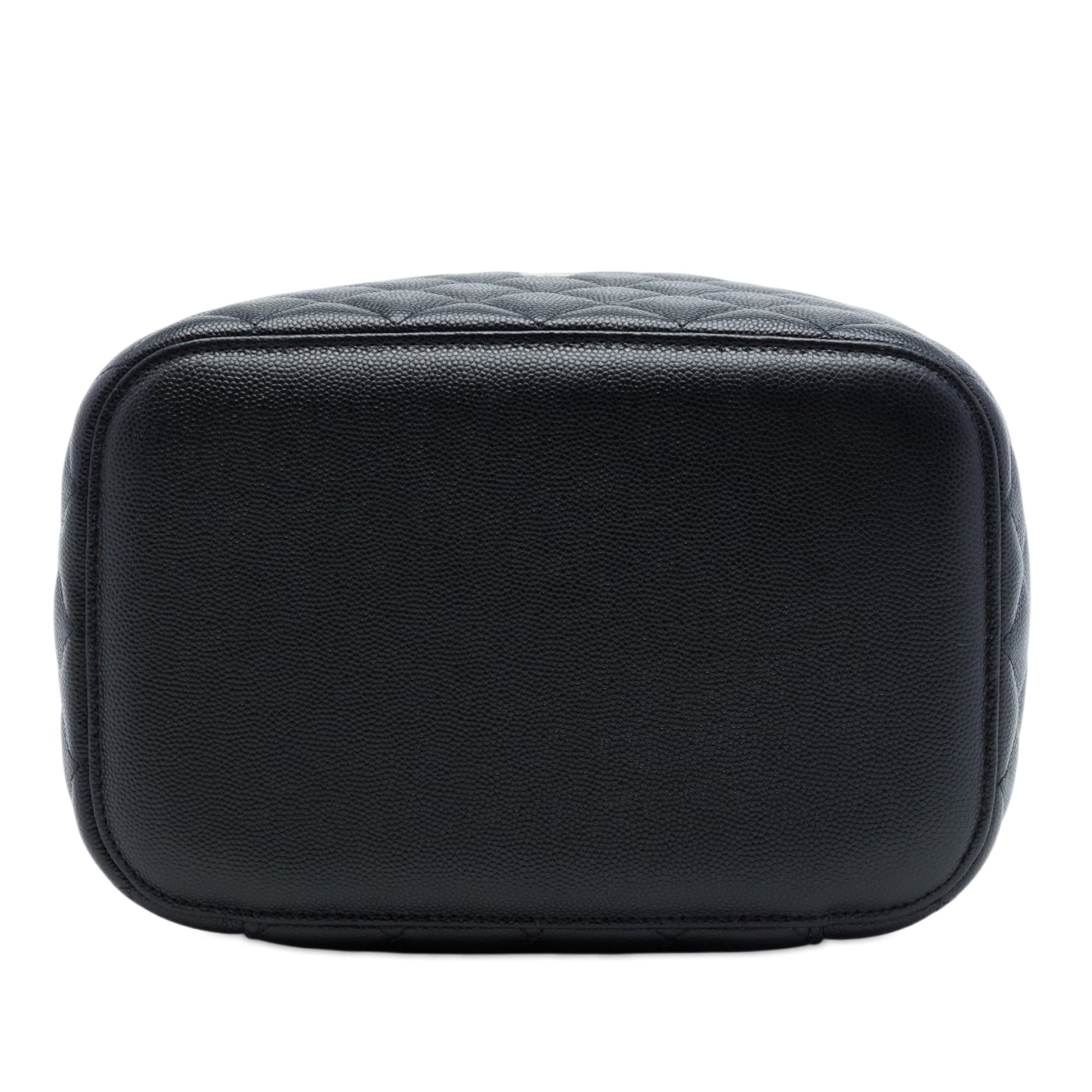 Chanel Medium CC Quilted  Caviar Vanity Case