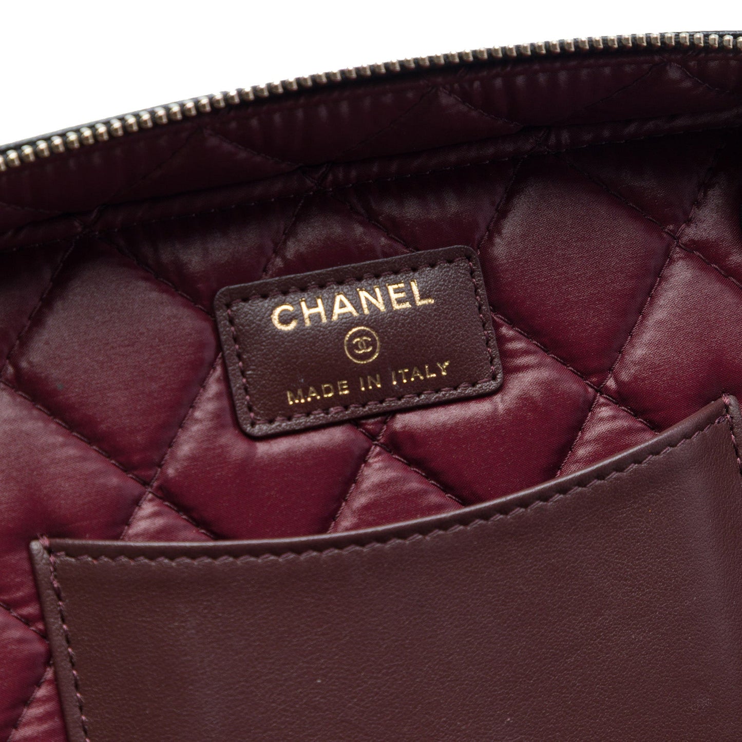 Chanel Medium CC Quilted  Caviar Vanity Case