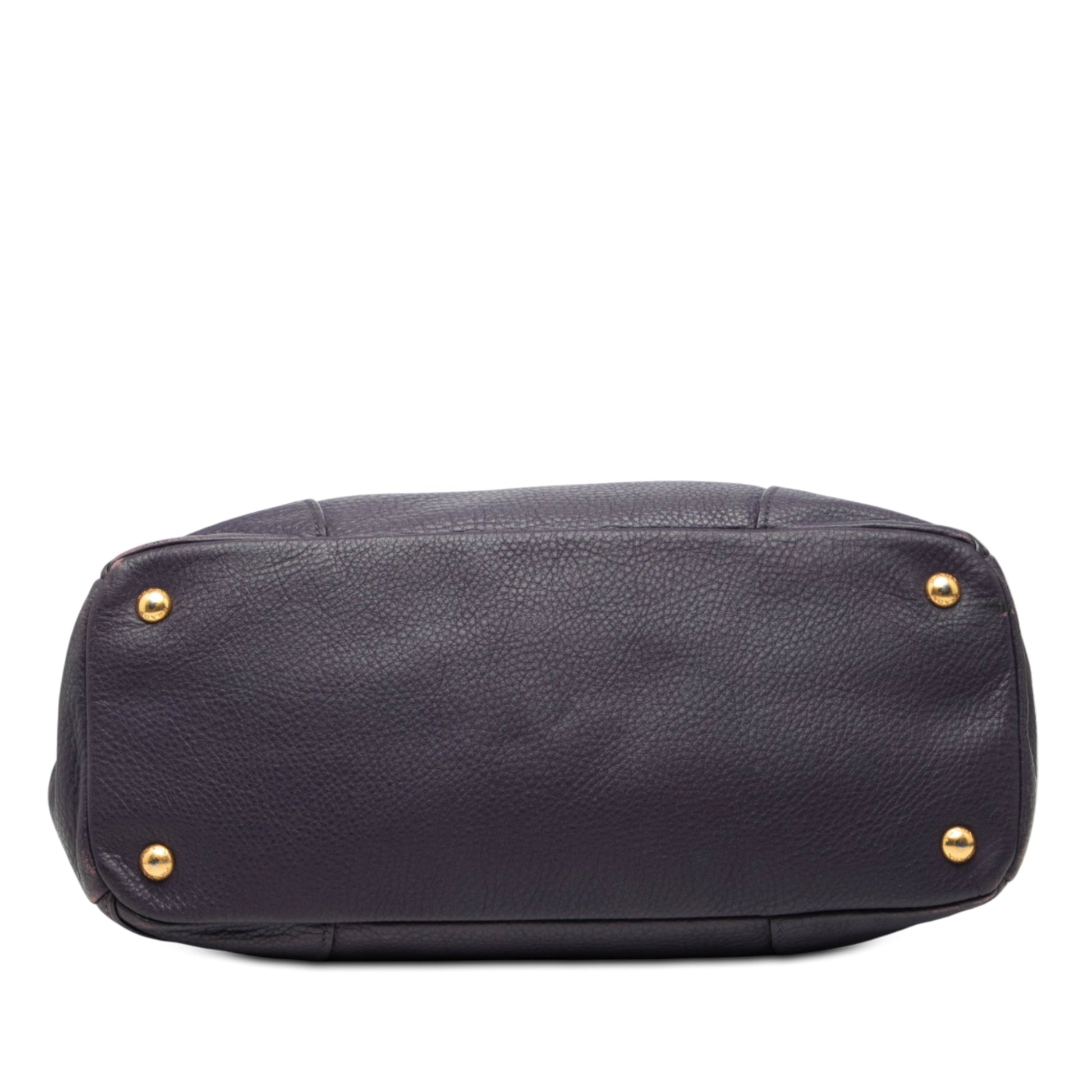 Prada Vitello Daino Front Zip Hobo