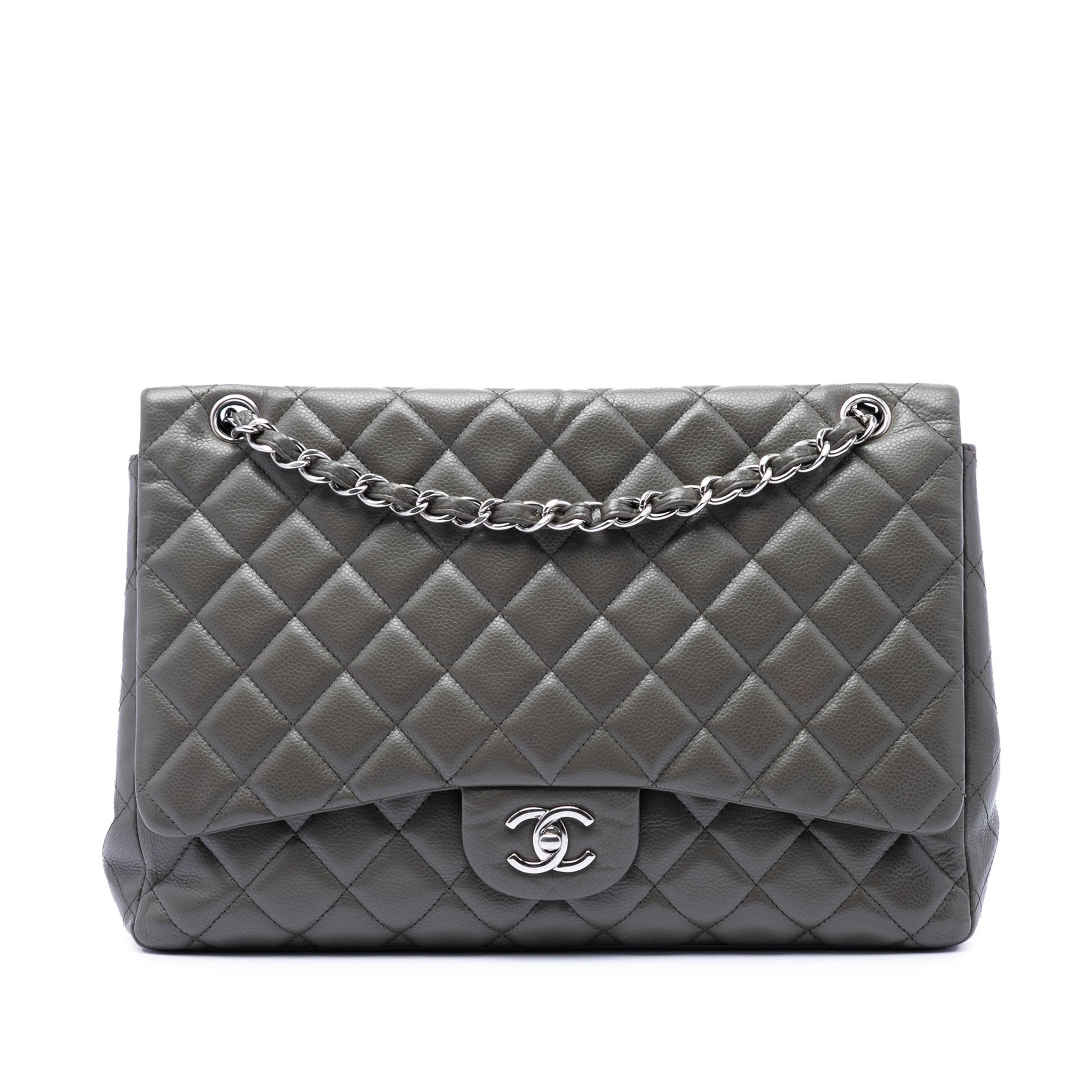 Chanel Maxi Classic Caviar Single Flap