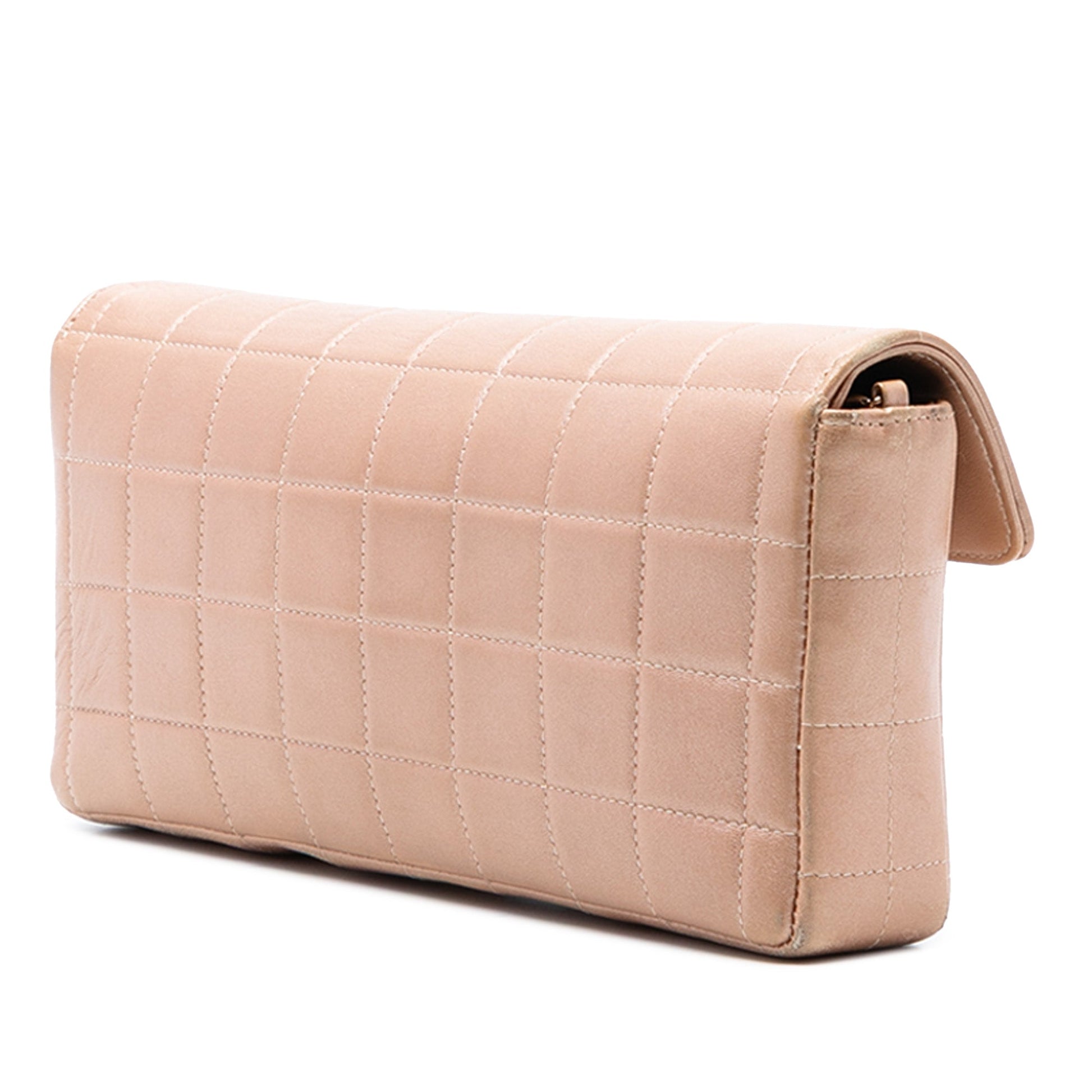 Chanel CC Choco Bar Lambskin East West Flap