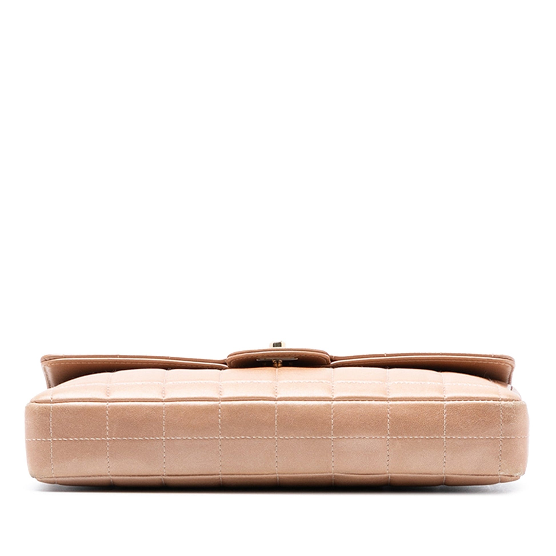 Chanel CC Choco Bar Lambskin East West Flap