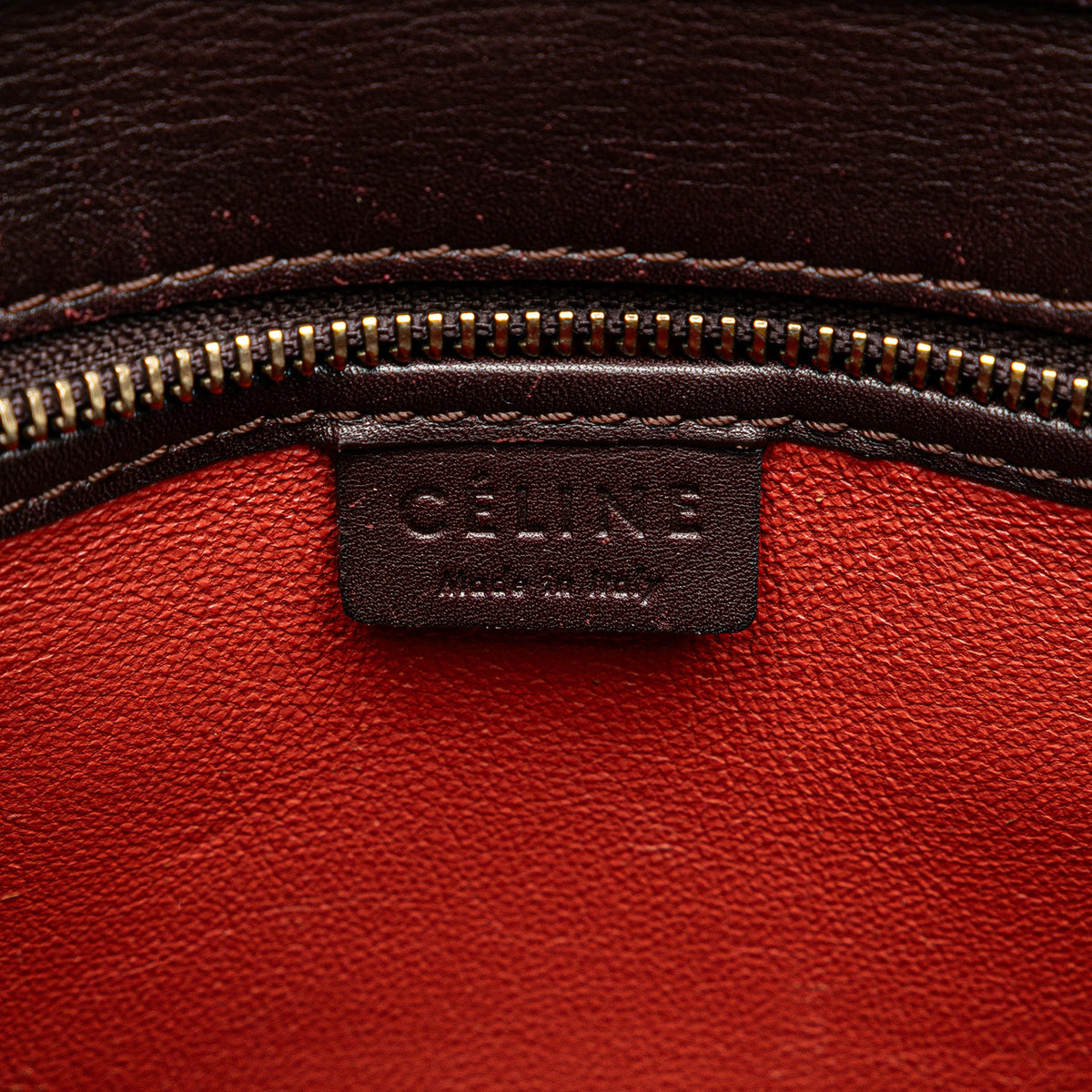 Celine Nano Tricolor Leather Luggage Tote