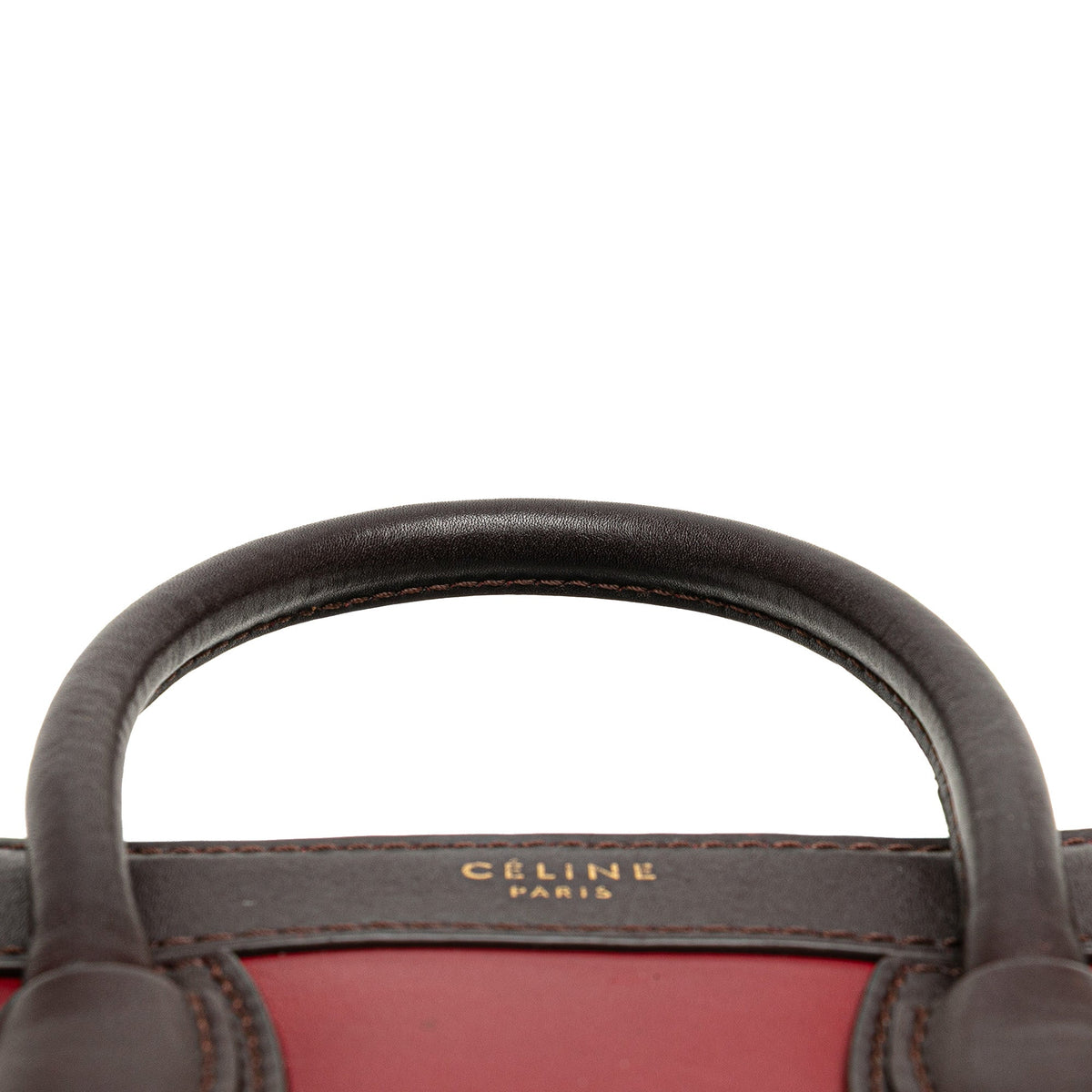 Celine Nano Tricolor Leather Luggage Tote