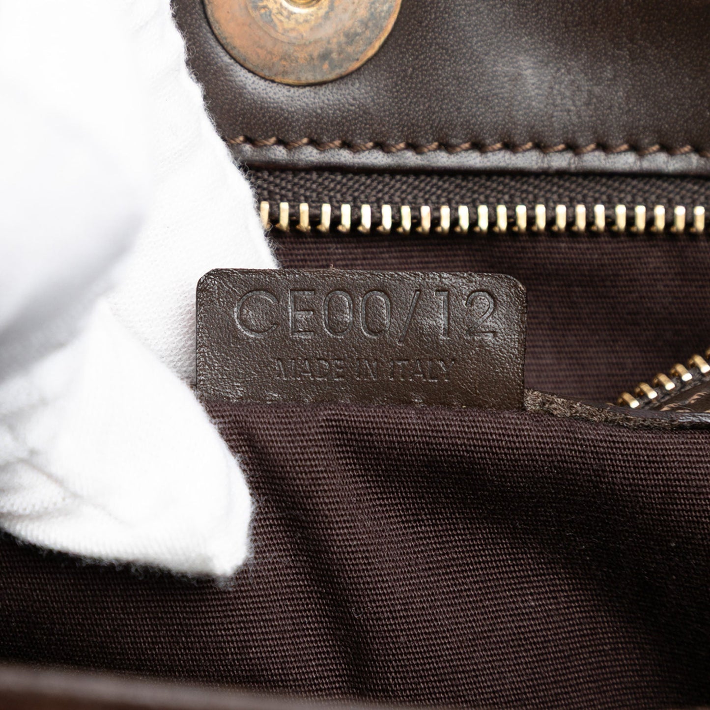 Celine C Macadam Suede Shoulder Bag