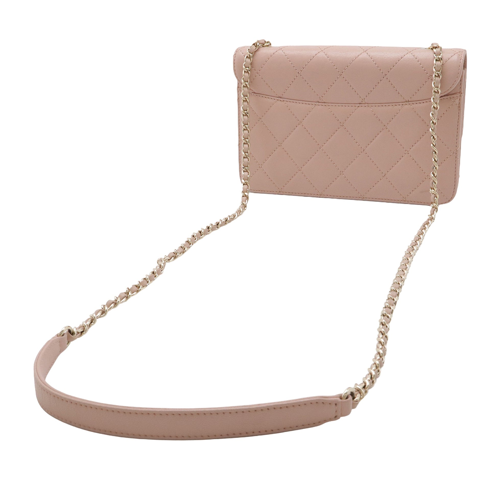 Chanel Mini Quilted Sheepskin Beauty Lock Flap