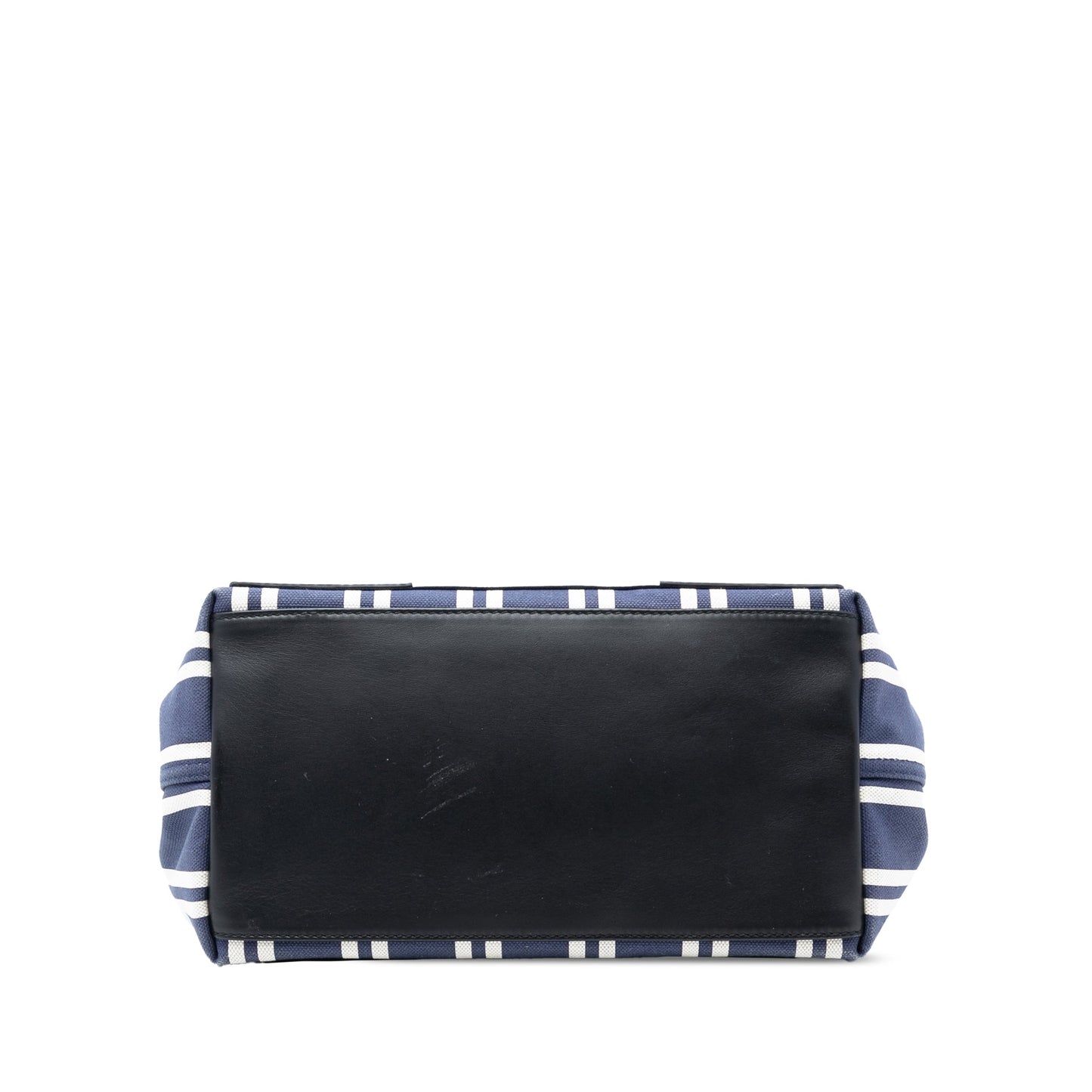 Canvas Striped Navy Cabas S