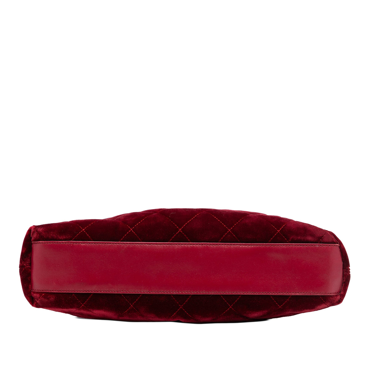 Chanel CC Quilted Velvet Top Handle Bag