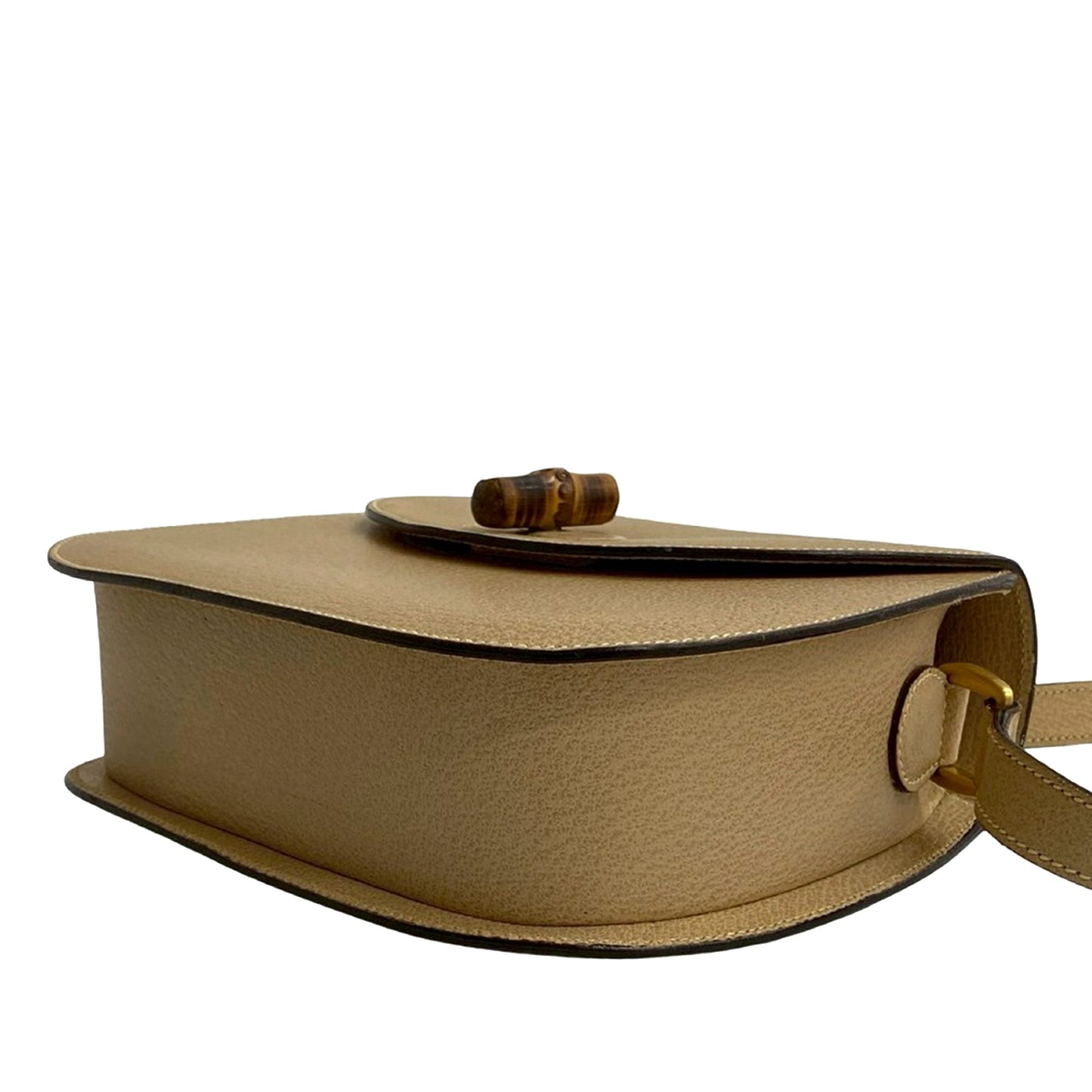 Gucci Grained Calfskin Bamboo Crossbody