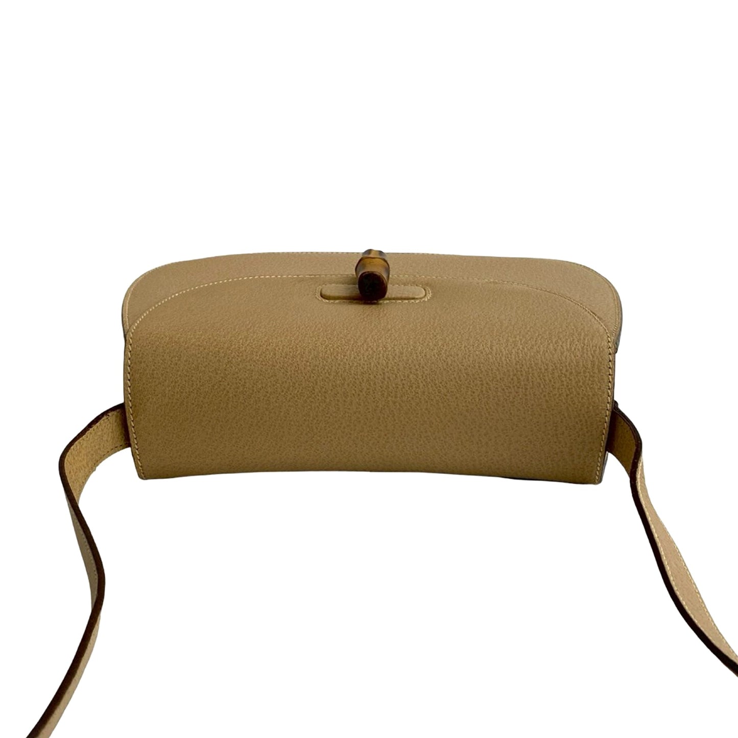 Gucci Grained Calfskin Bamboo Crossbody