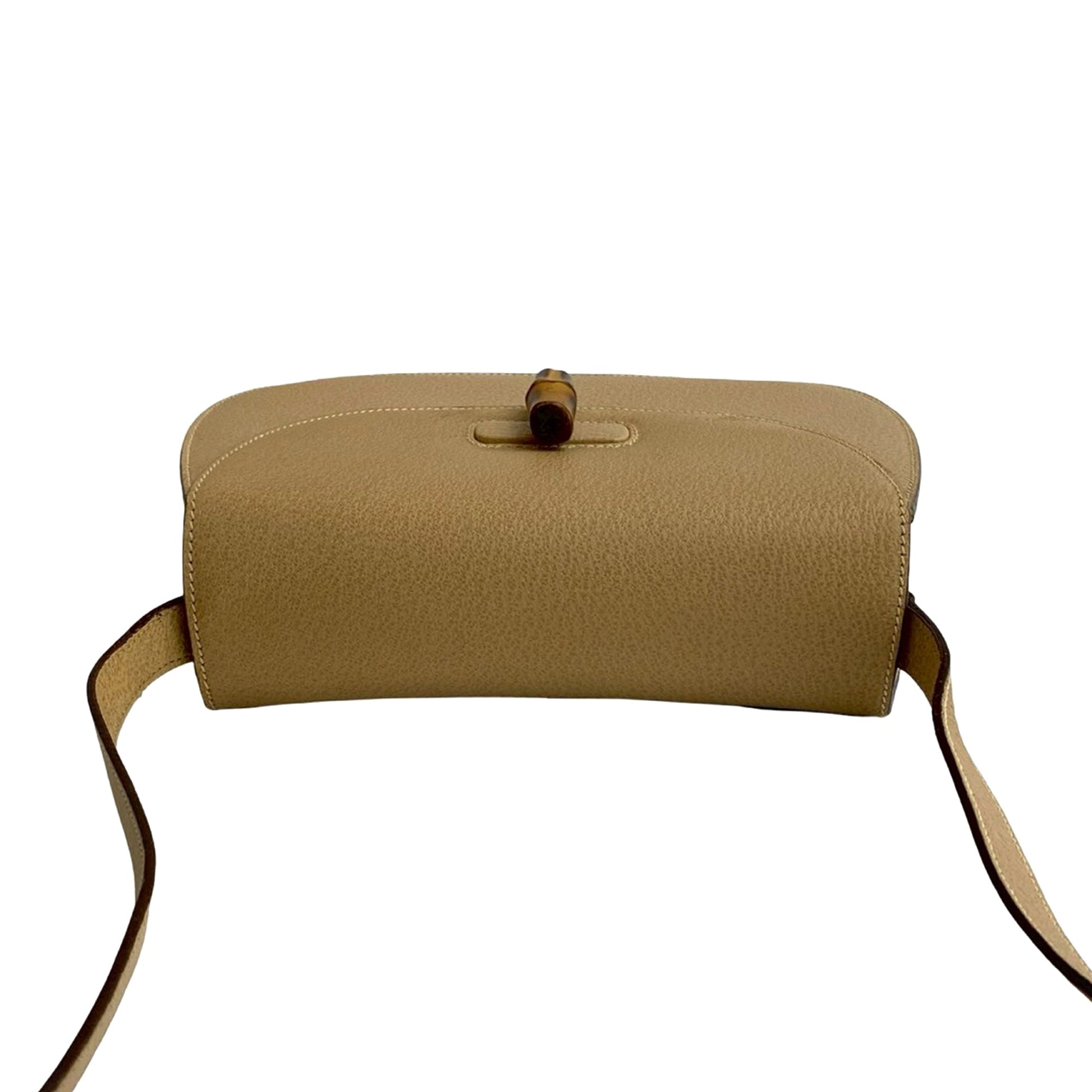 Gucci Grained Calfskin Bamboo Crossbody