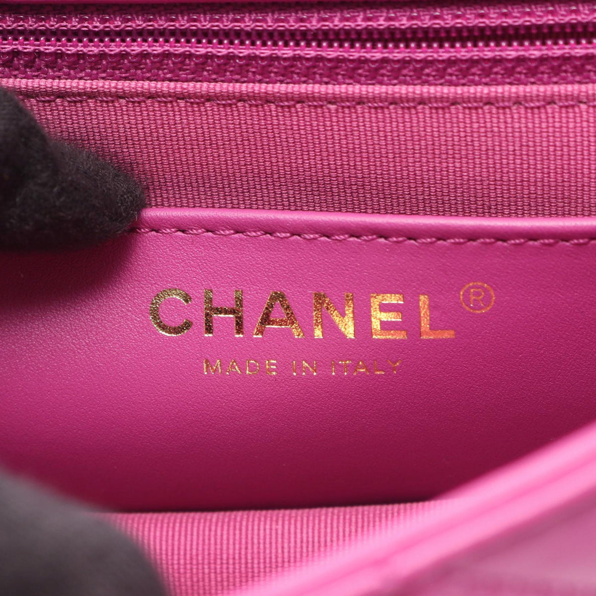 Chanel Small Quilted Lambskin On And On Chain Flap