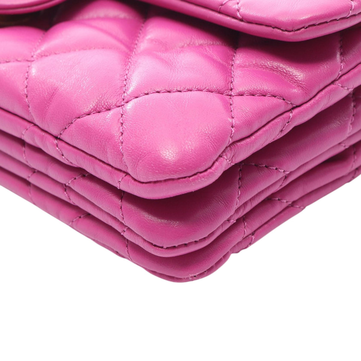 Chanel Small Quilted Lambskin On And On Chain Flap