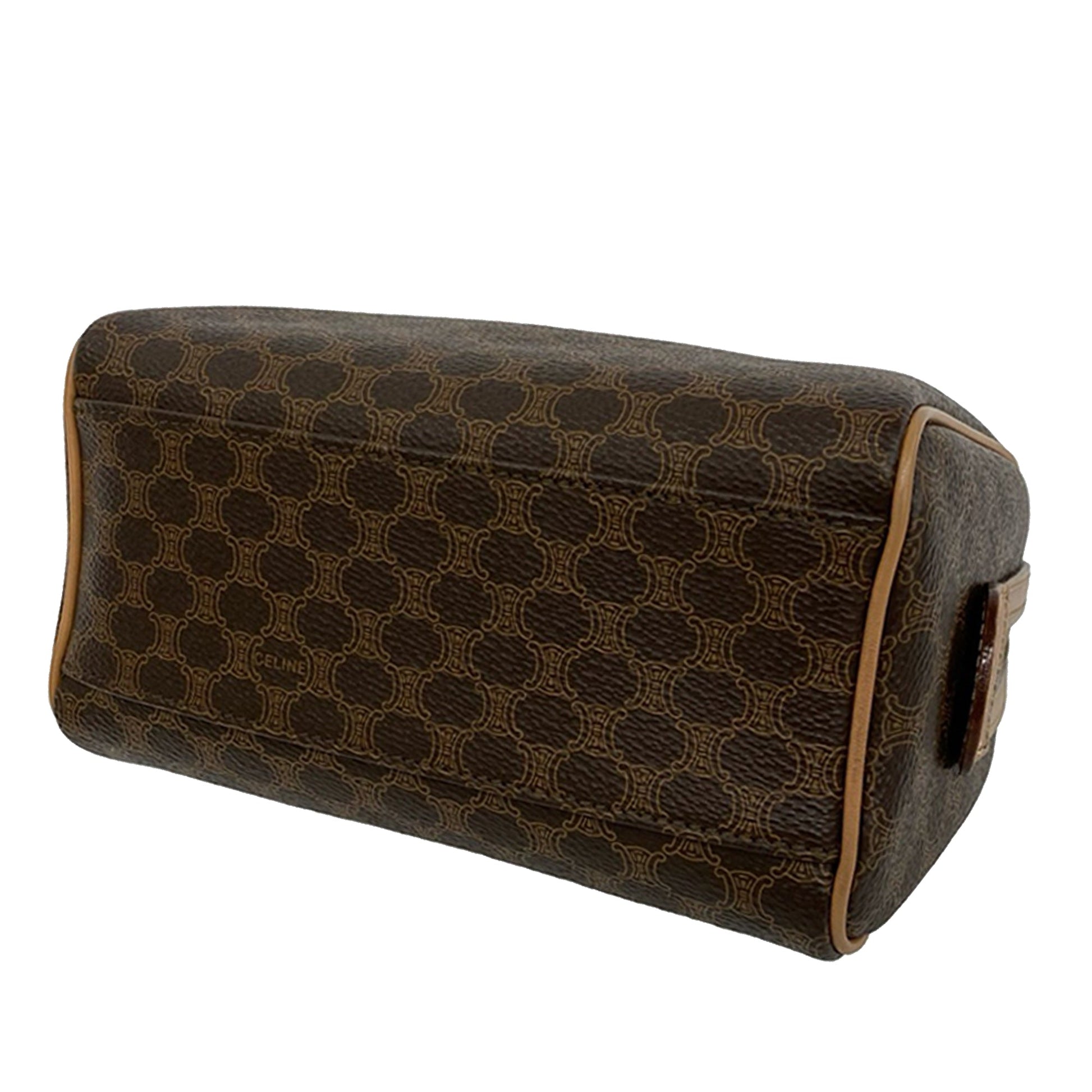 Celine Macadam Coated Canvas Satchel