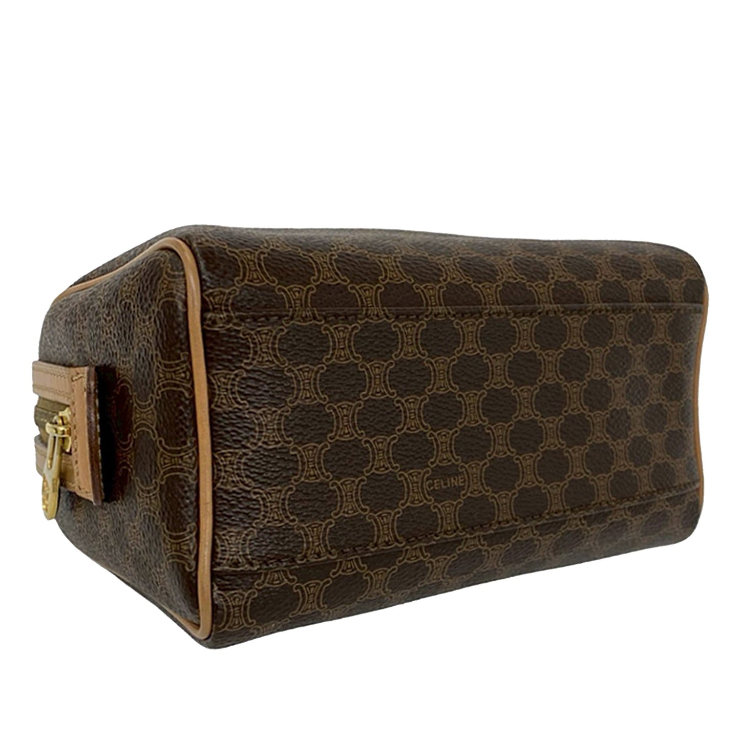 Celine Macadam Coated Canvas Satchel