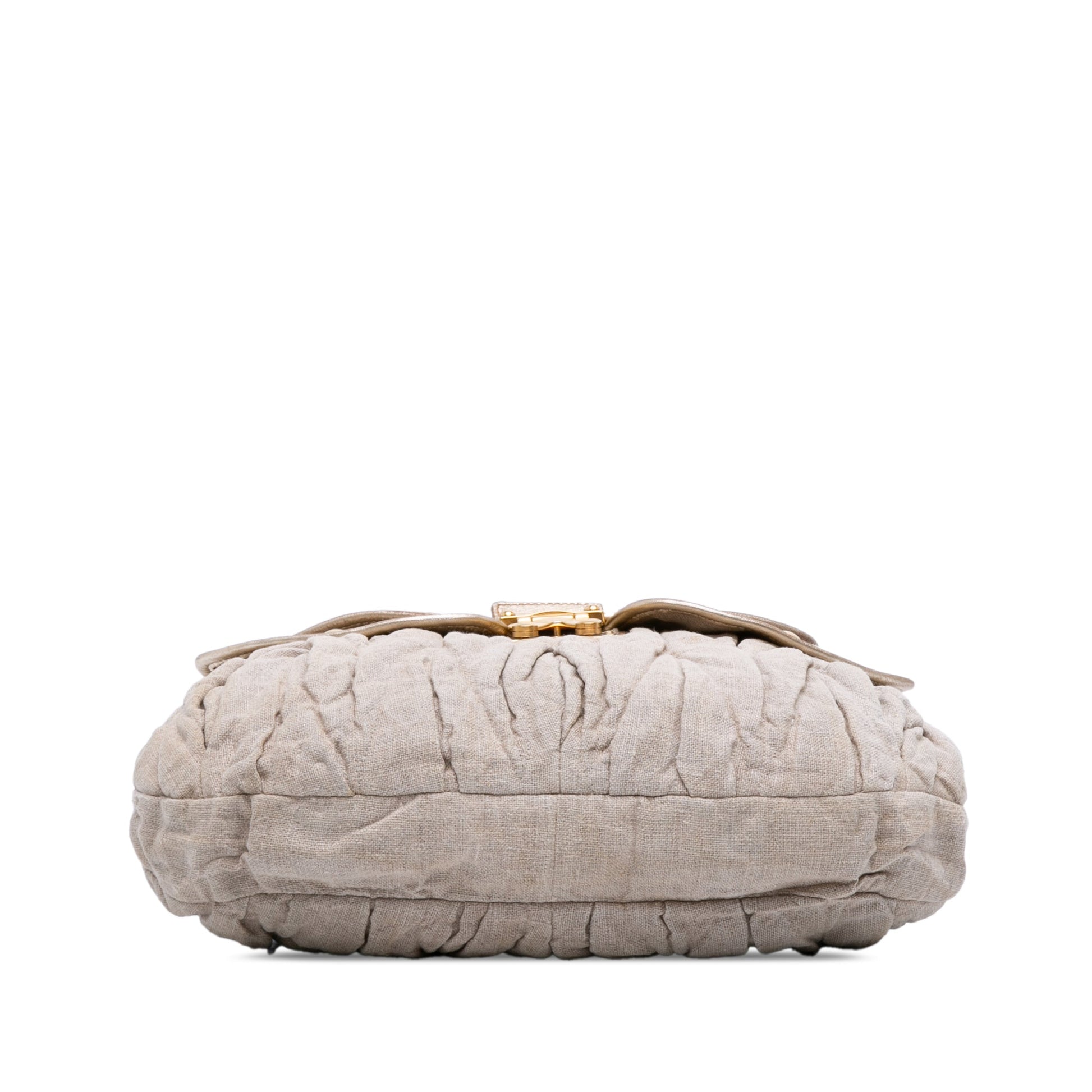 Miu Miu Matelasse Canvas Coffer Satchel