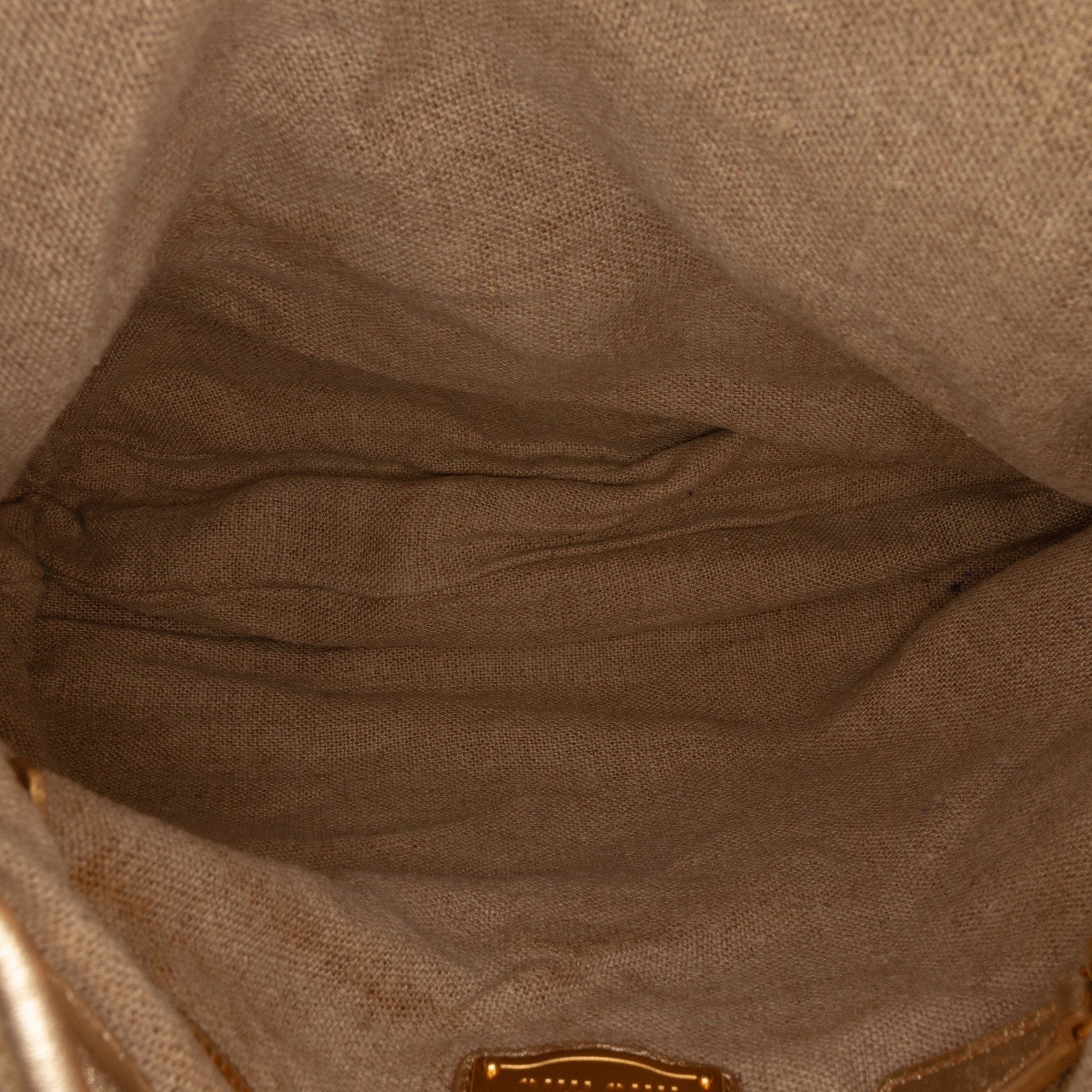 Miu Miu Matelasse Canvas Coffer Satchel