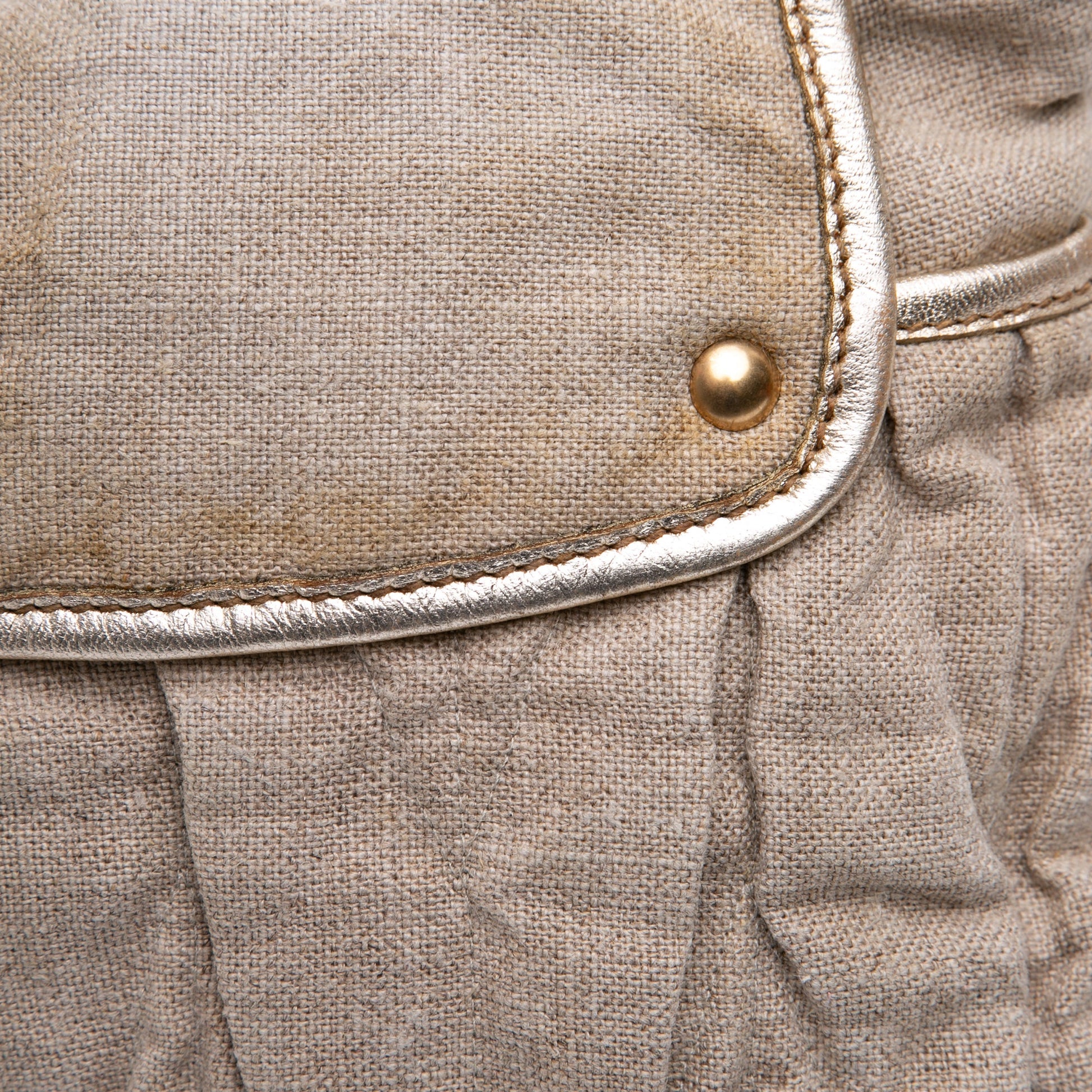 Miu Miu Matelasse Canvas Coffer Satchel