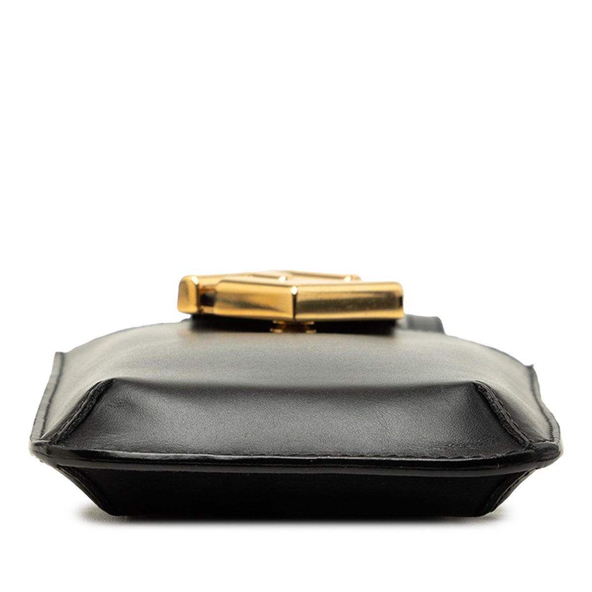 Fendi Leather FF Diamond Phone Case Crossbody — Black