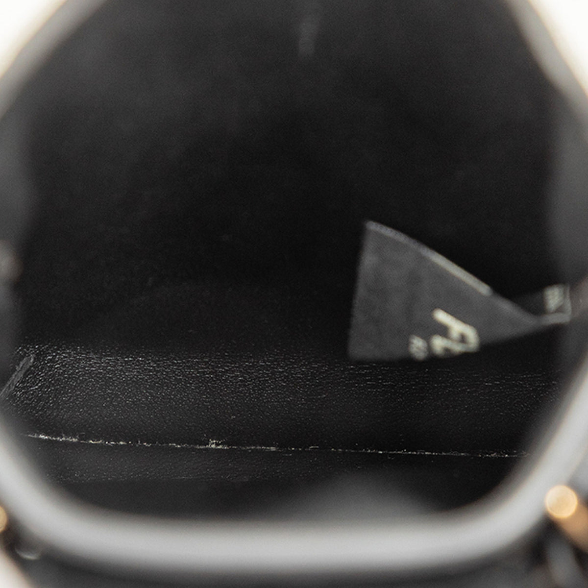 Fendi Leather FF Diamond Phone Case Crossbody — Black
